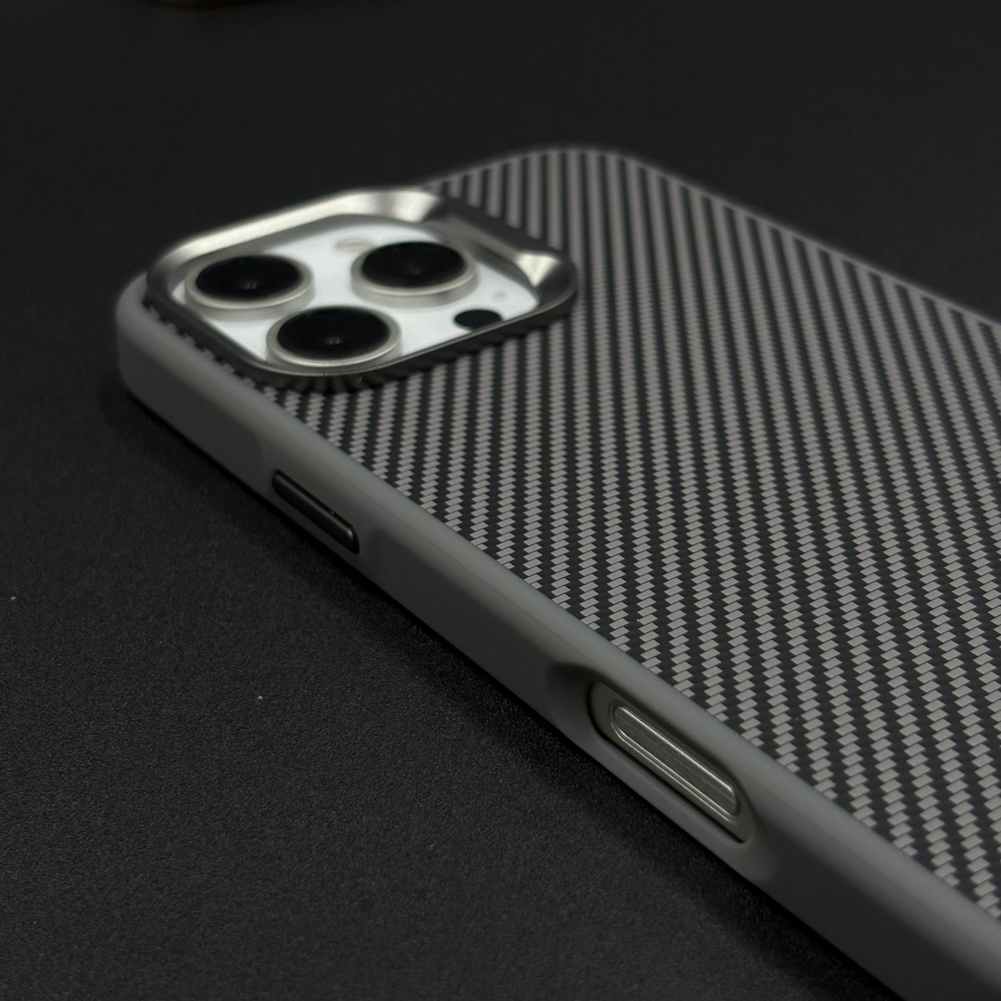 Carbon Fiber Case with Hidden Magsafe for iPhone Series | Metallic Camera Guard | Slim Magnetic Luxury Protection