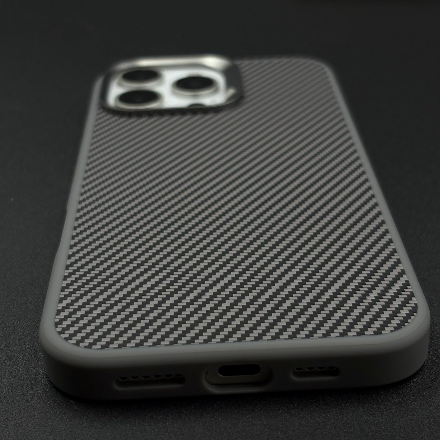 Carbon Fiber Case with Hidden Magsafe for iPhone Series | Metallic Camera Guard | Slim Magnetic Luxury Protection