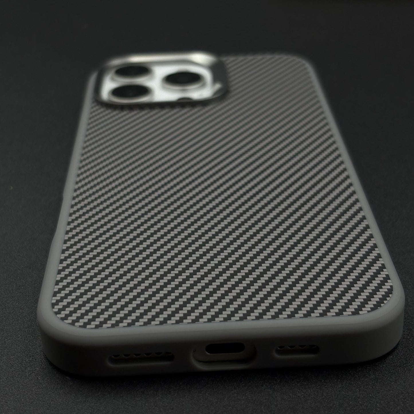 Carbon Fiber Case with Hidden Magsafe for iPhone Series | Metallic Camera Guard | Slim Magnetic Luxury Protection