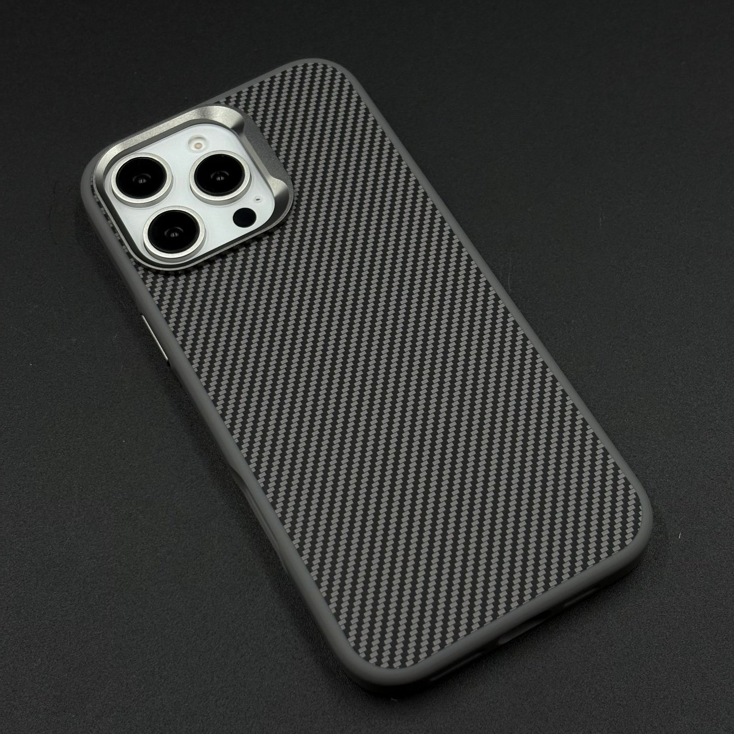 Carbon Fiber Case with Hidden Magsafe for iPhone Series | Metallic Camera Guard | Slim Magnetic Luxury Protection