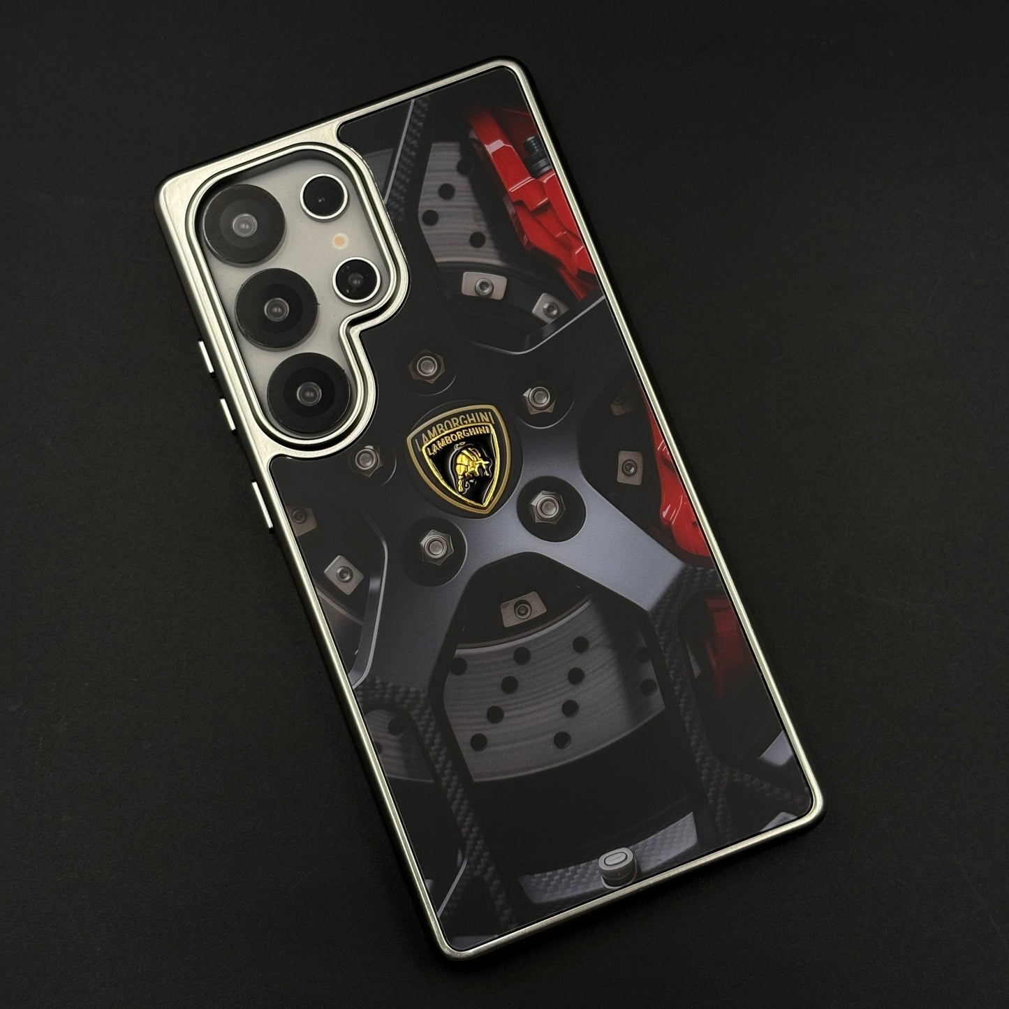 Luxury Motorsport Inspired Lambo Metal Frame Case for Samsung Galaxy S25 Ultra