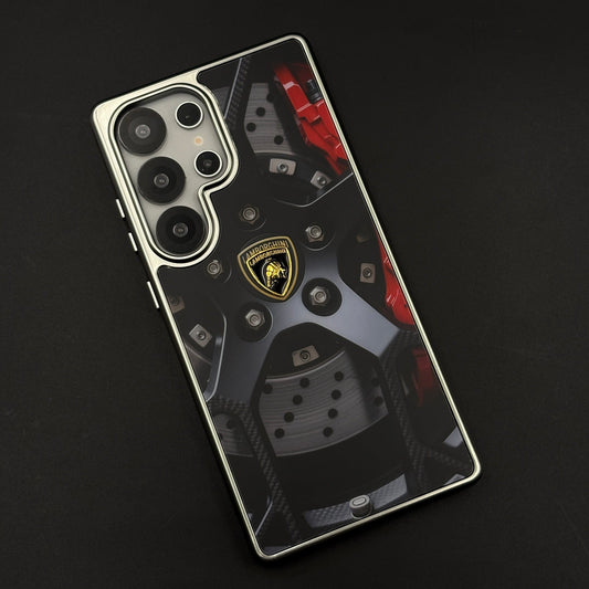 Luxury Motorsport Inspired Lambo Metal Frame Case for Samsung Galaxy S25 Ultra
