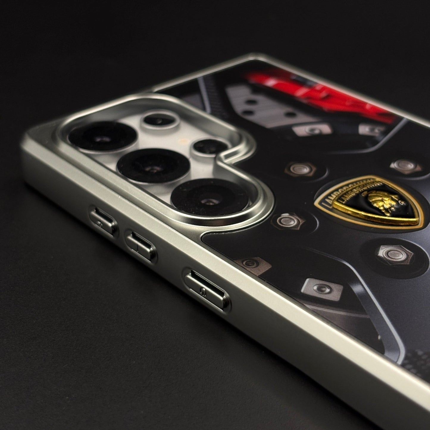 Luxury Motorsport Inspired Lambo Metal Frame Case for Samsung Galaxy S25 Ultra