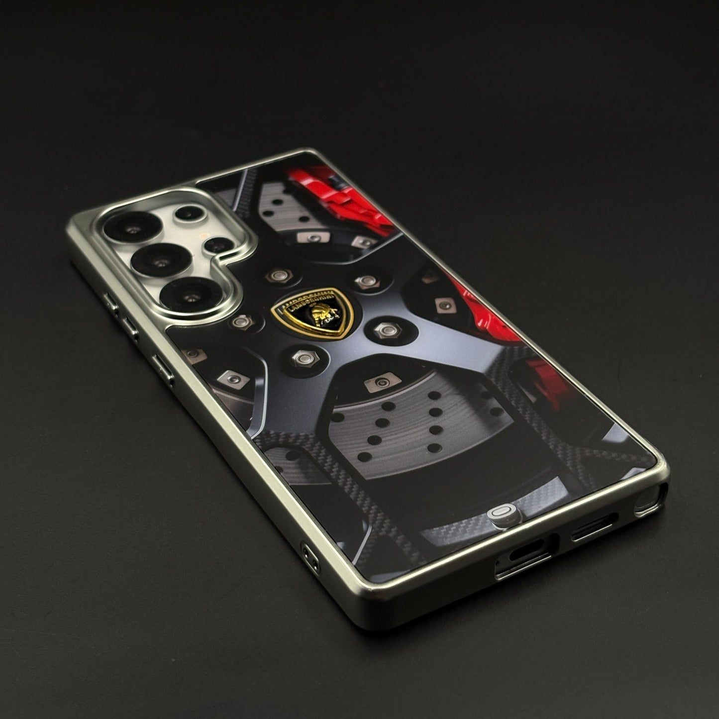 Luxury Motorsport Inspired Lambo Metal Frame Case for Samsung Galaxy S25 Ultra