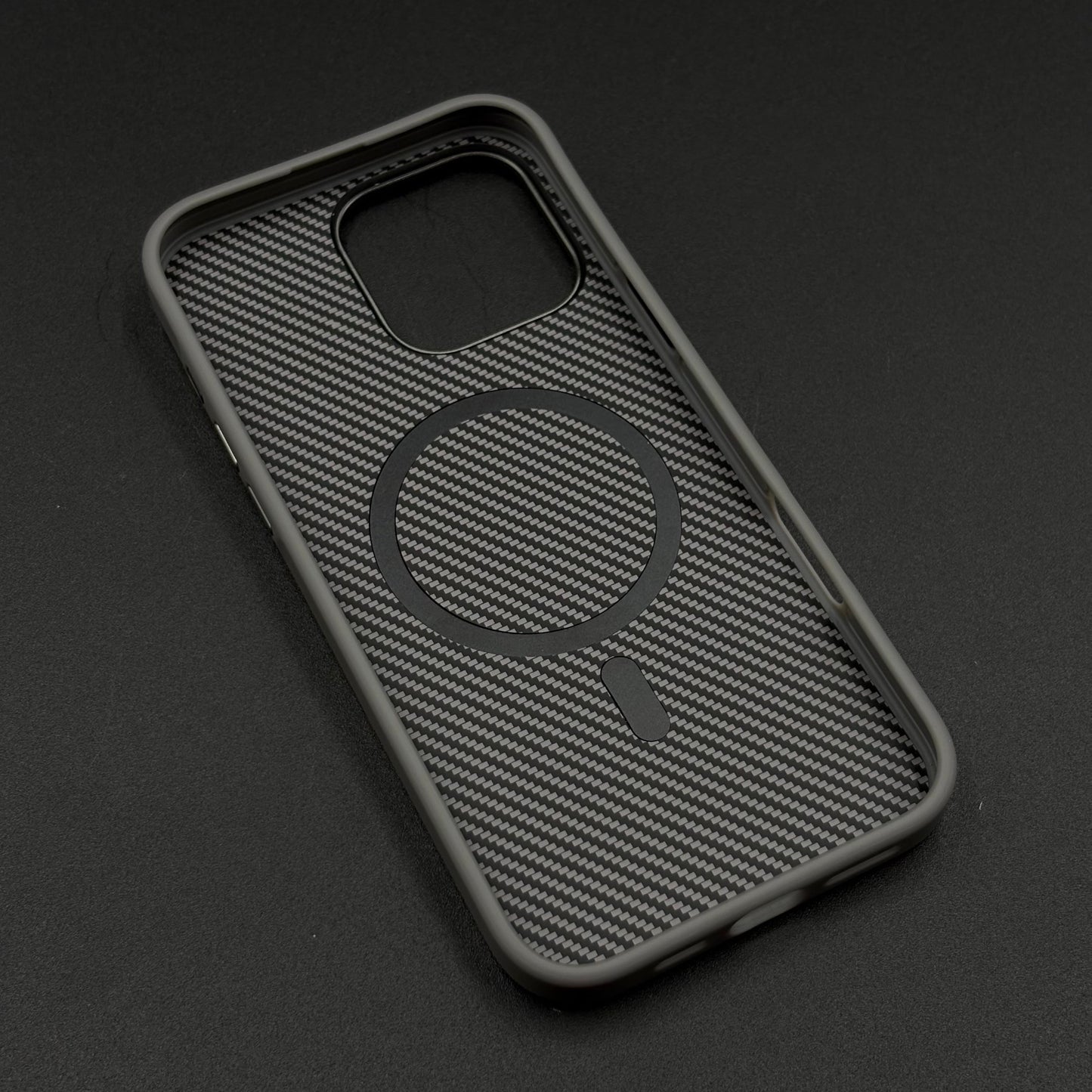 Carbon Fiber Case with Hidden Magsafe for iPhone Series | Metallic Camera Guard | Slim Magnetic Luxury Protection