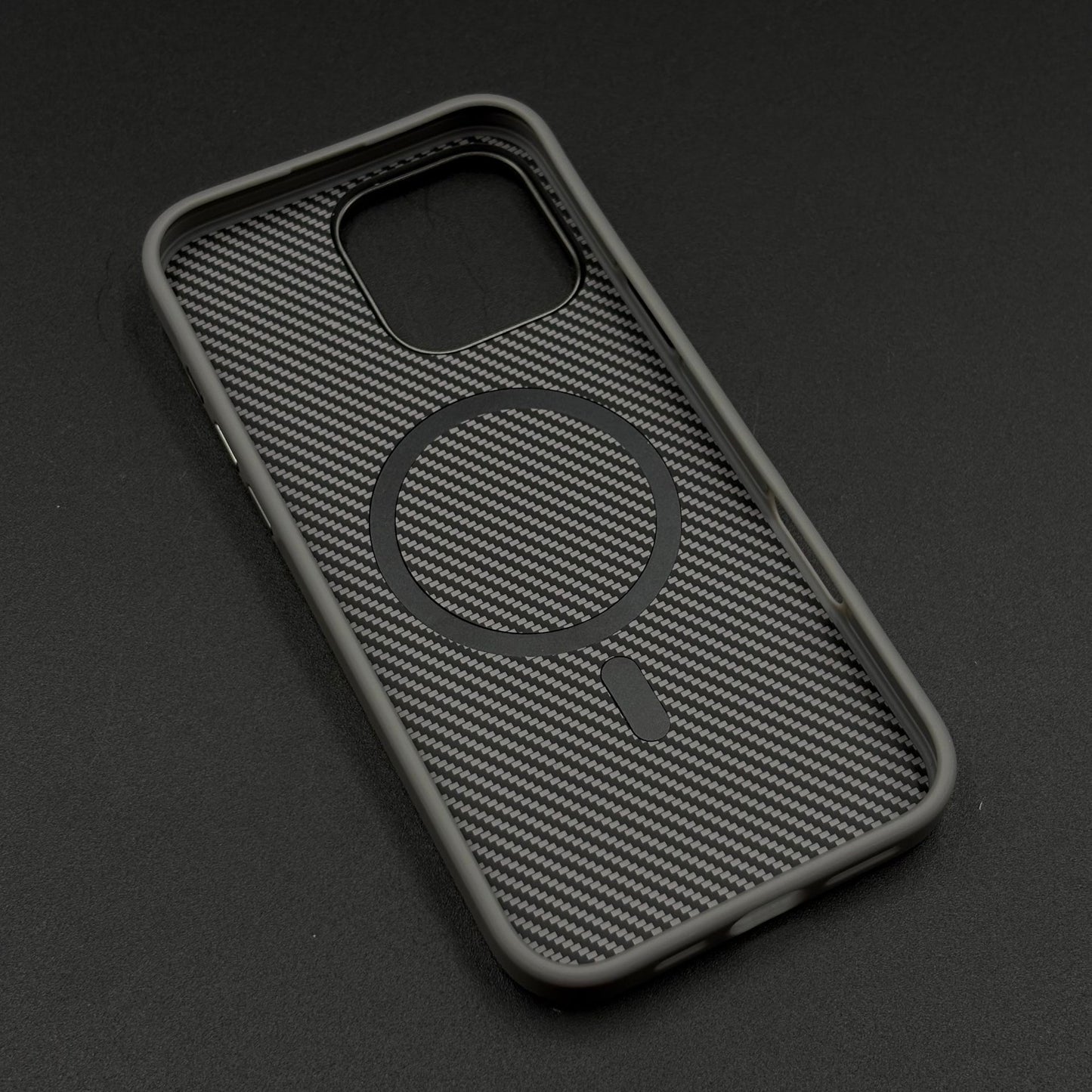 Carbon Fiber Case with Hidden Magsafe for iPhone Series | Metallic Camera Guard | Slim Magnetic Luxury Protection