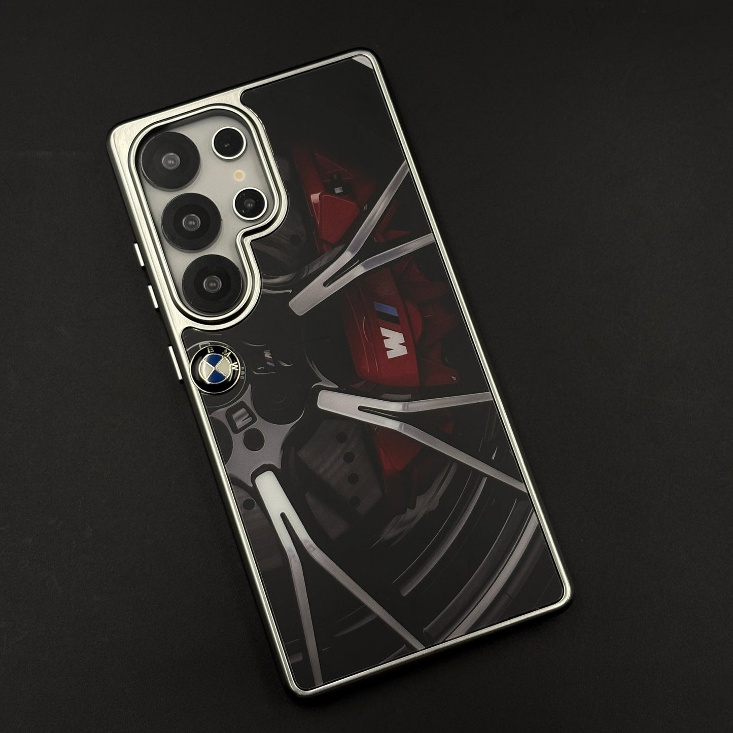 Luxury Motorsport Inspired Brand M Performance Metal Frame Case for Samsung Galaxy S25 Ultra