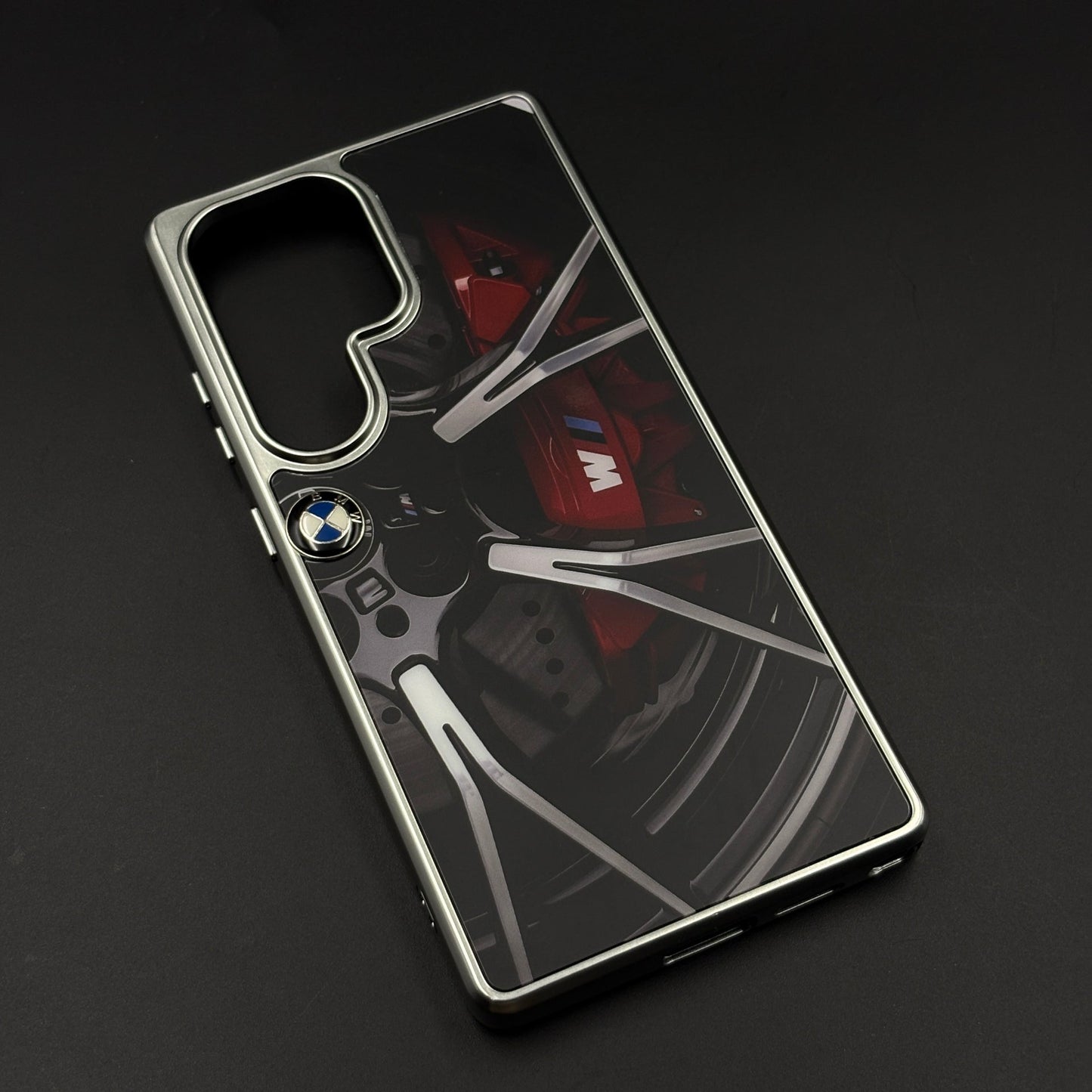 Luxury Motorsport Inspired Brand M Performance Metal Frame Case for Samsung Galaxy S25 Ultra