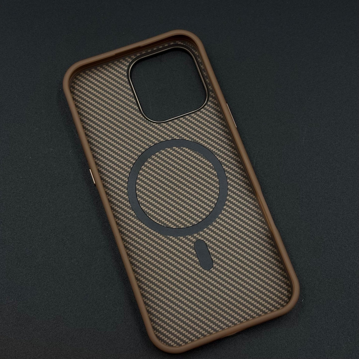 Carbon Fiber Case with Hidden Magsafe for iPhone Series | Metallic Camera Guard | Slim Magnetic Luxury Protection