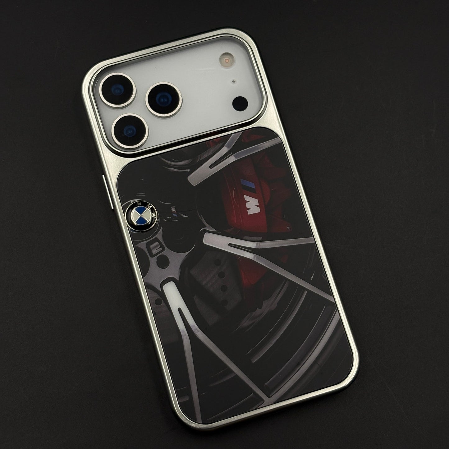Luxury Motorsport Inspired Brand M Performance Metal Frame Case for iPhone 17 Series