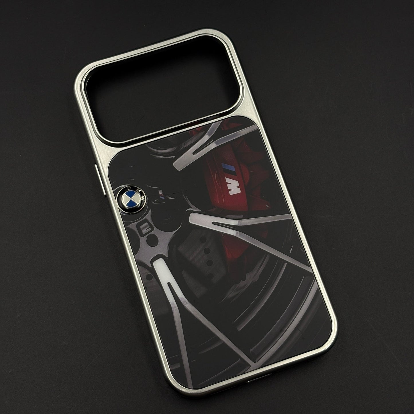 Luxury Motorsport Inspired Brand M Performance Metal Frame Case for iPhone 17 Series