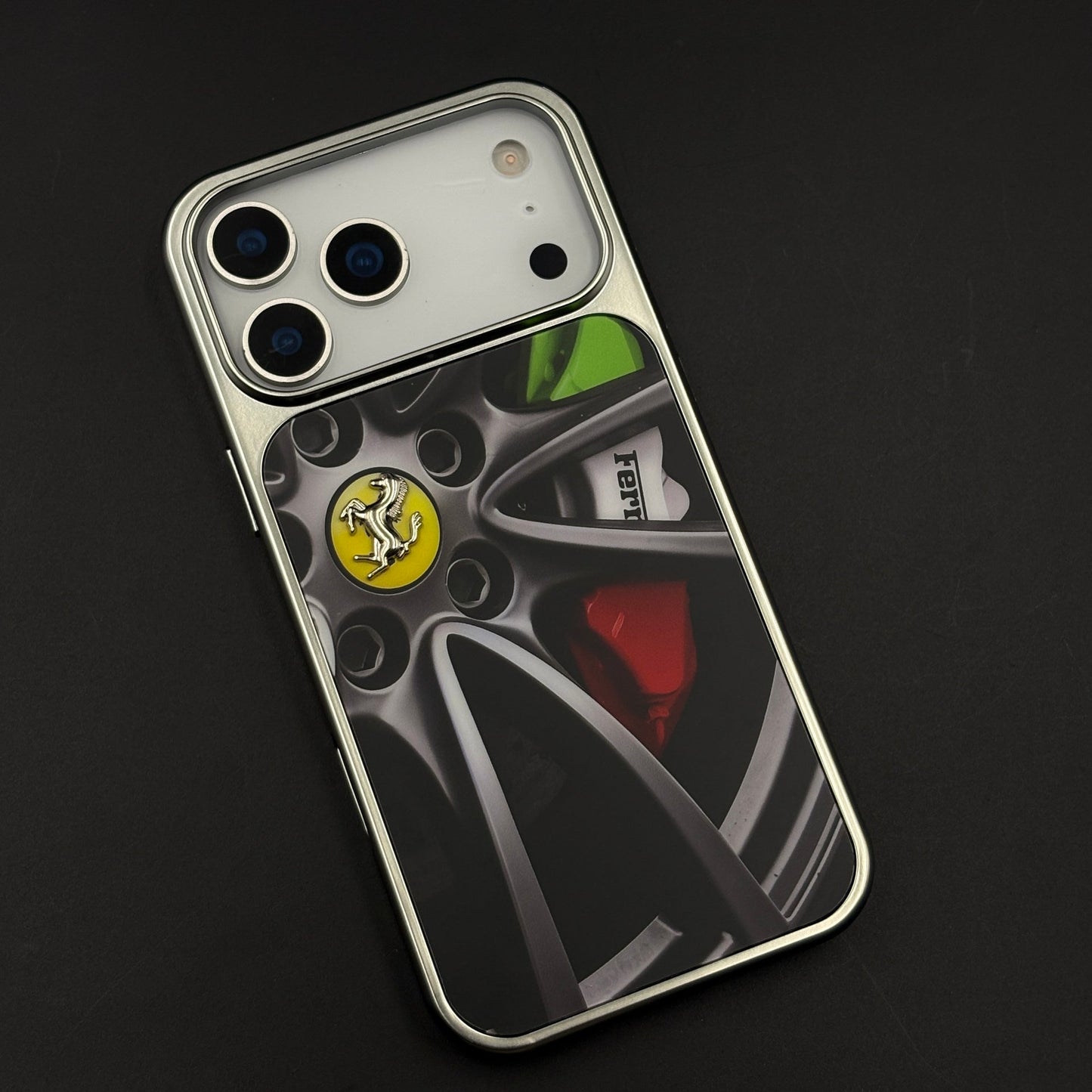 Luxury FR Horse Motorsport Inspired Metal Frame Case for iPhone 17 Series