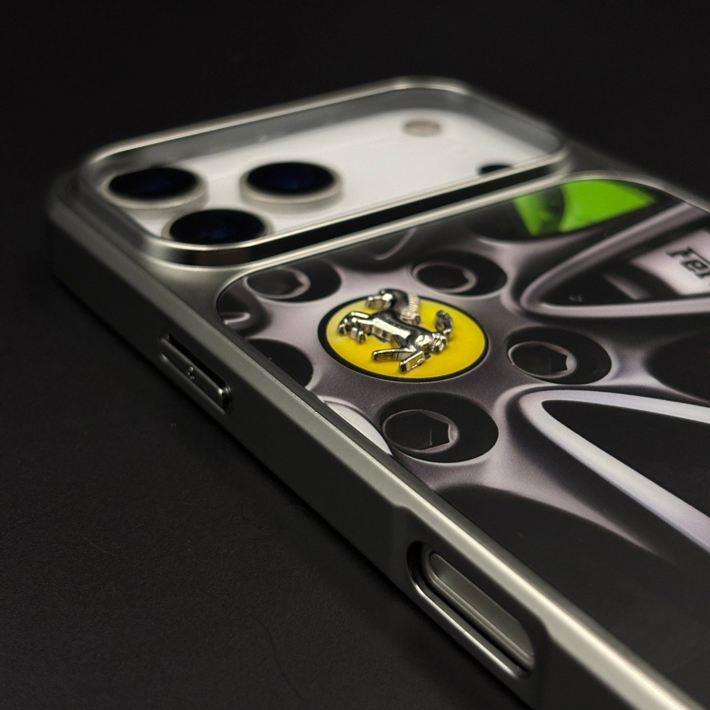 Luxury FR Horse Motorsport Inspired Metal Frame Case for iPhone 17 Series