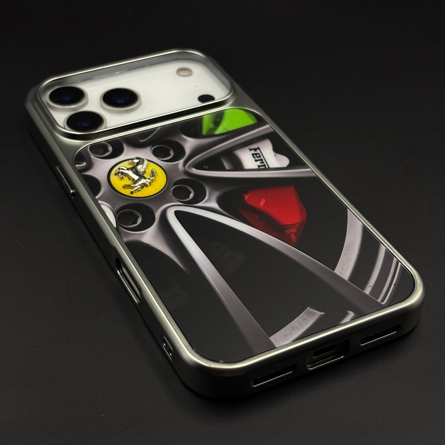 Luxury FR Horse Motorsport Inspired Metal Frame Case for iPhone 17 Series
