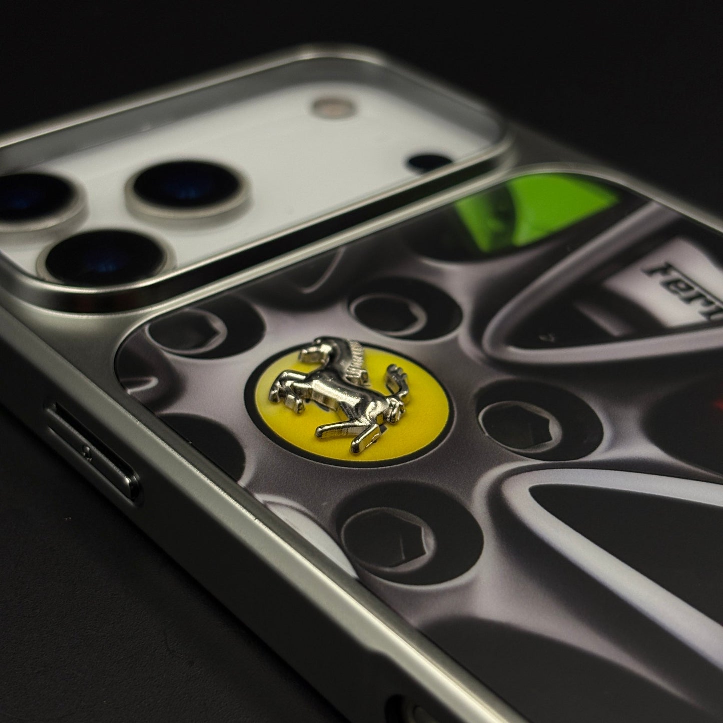 Luxury FR Horse Motorsport Inspired Metal Frame Case for iPhone 17 Series