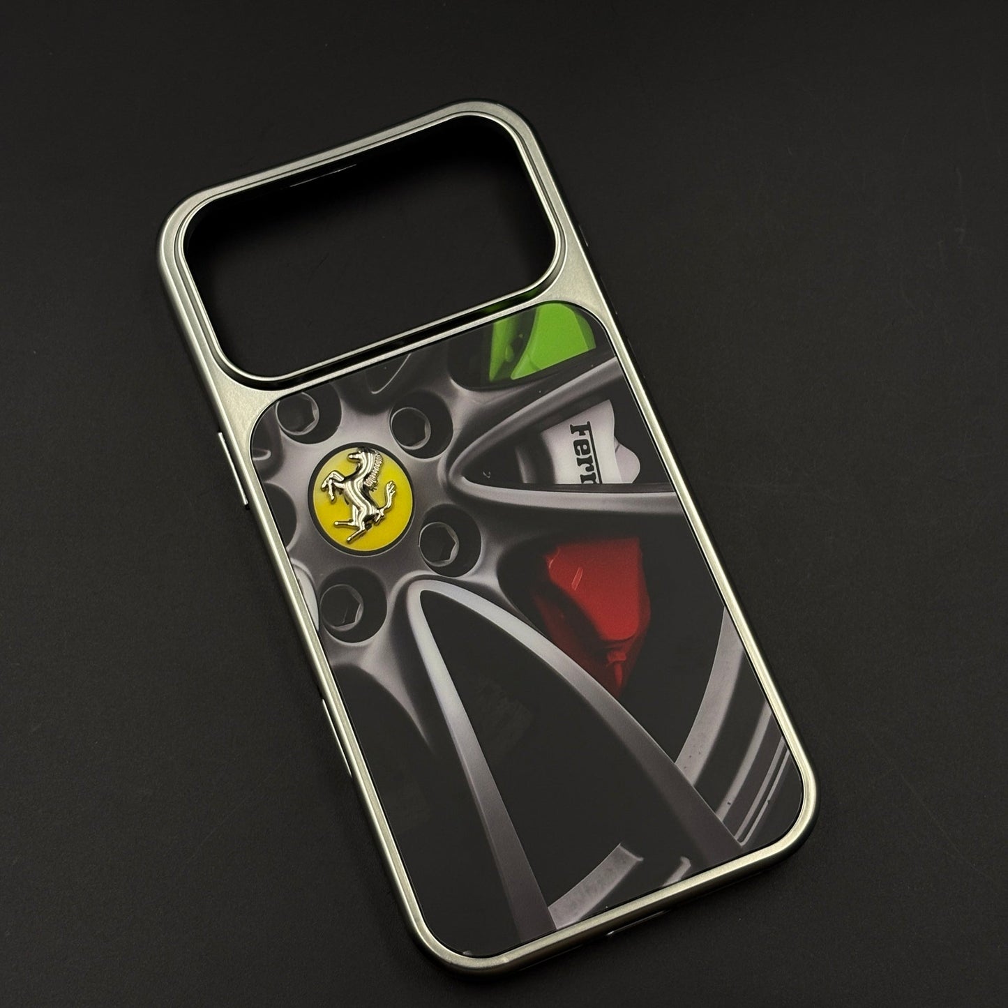 Luxury FR Horse Motorsport Inspired Metal Frame Case for iPhone 17 Series