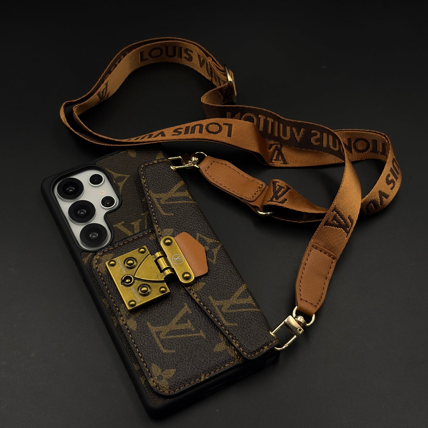 Luxury Fashion Sling Cardholder Case for Samsung Galaxy S24 Ultra
