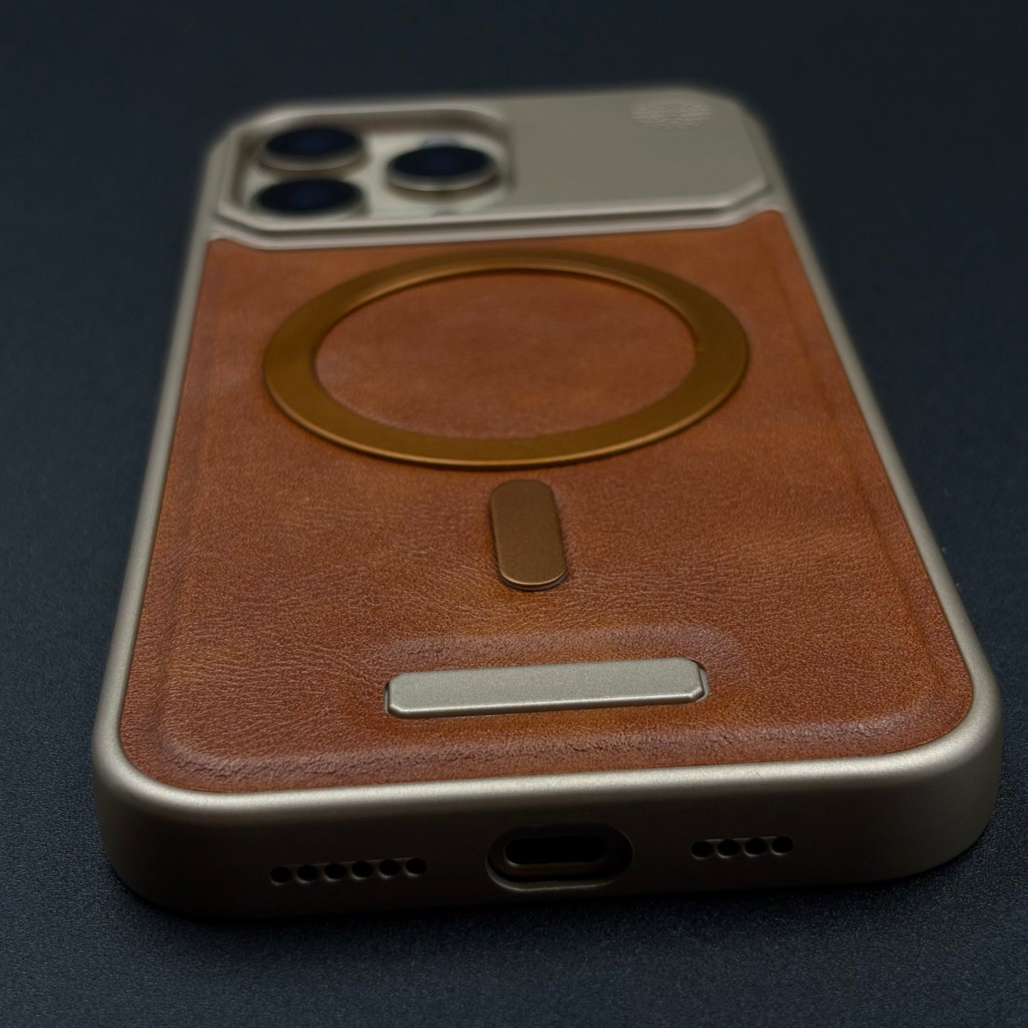 Luxury Leather MagSafe Case for iPhone Series | AeroFlex Hard Borderless Design