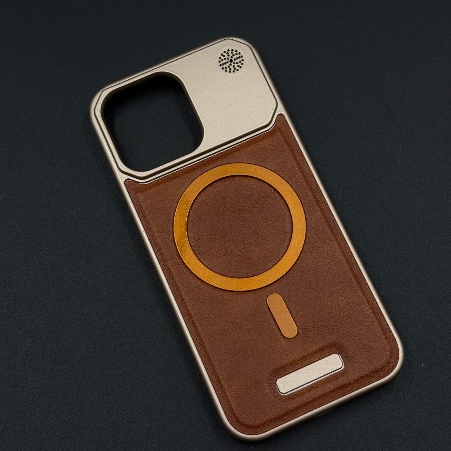 Luxury Leather MagSafe Case for iPhone Series | AeroFlex Hard Borderless Design