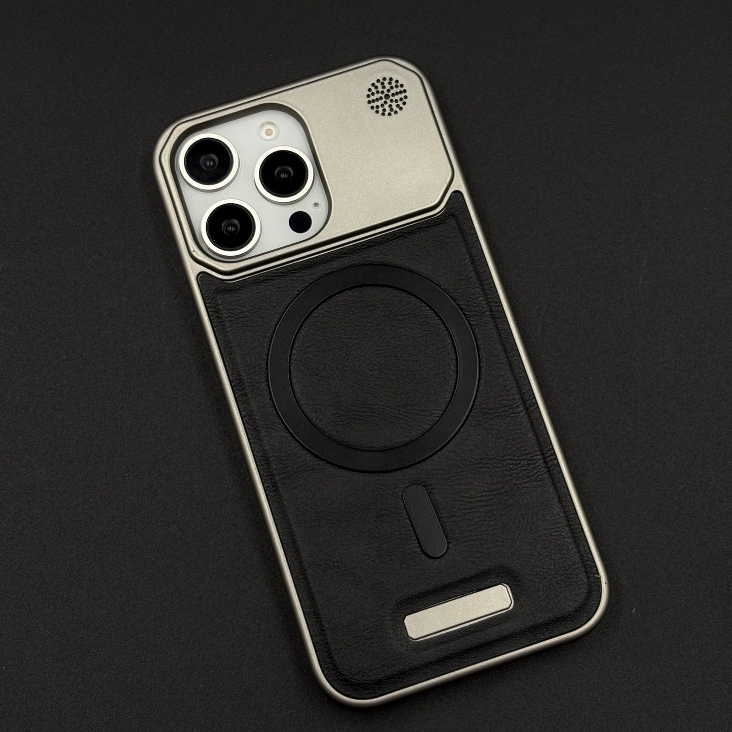 Luxury Leather MagSafe Case for iPhone Series | AeroFlex Hard Borderless Design