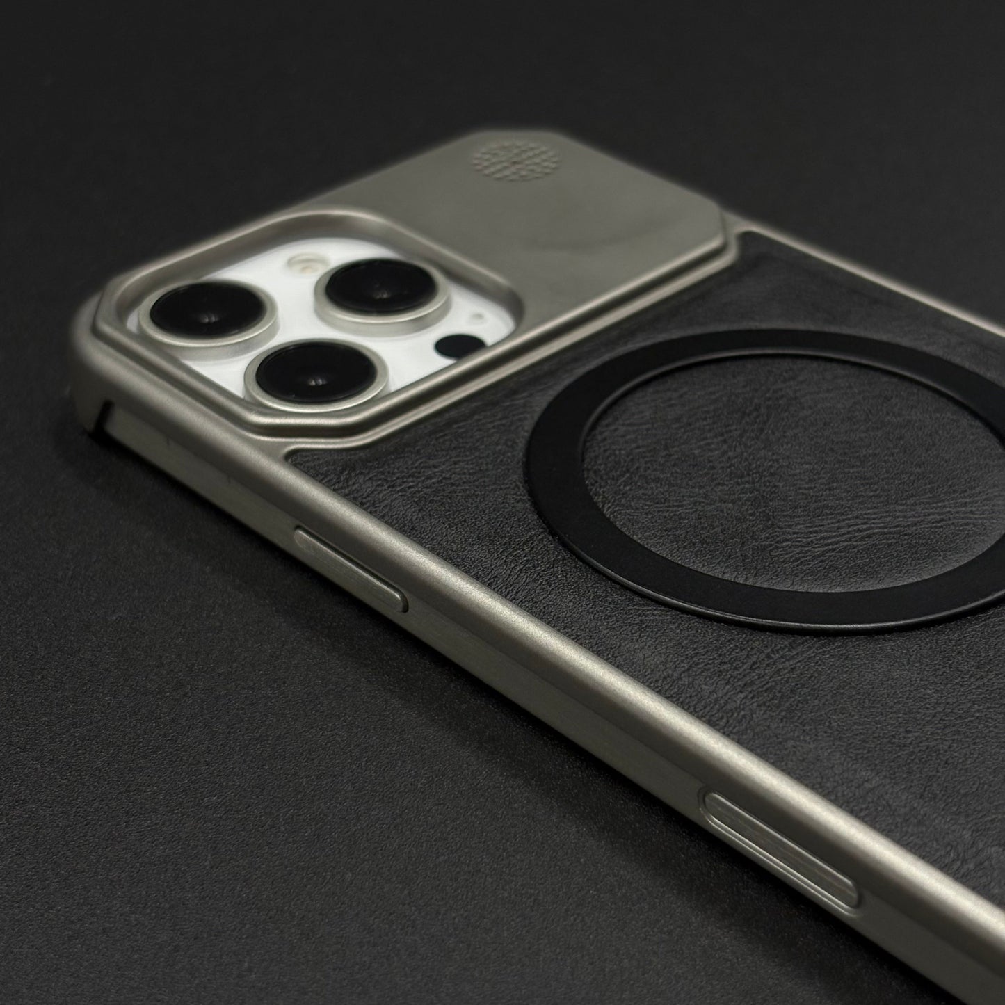 Luxury Leather MagSafe Case for iPhone Series | AeroFlex Hard Borderless Design