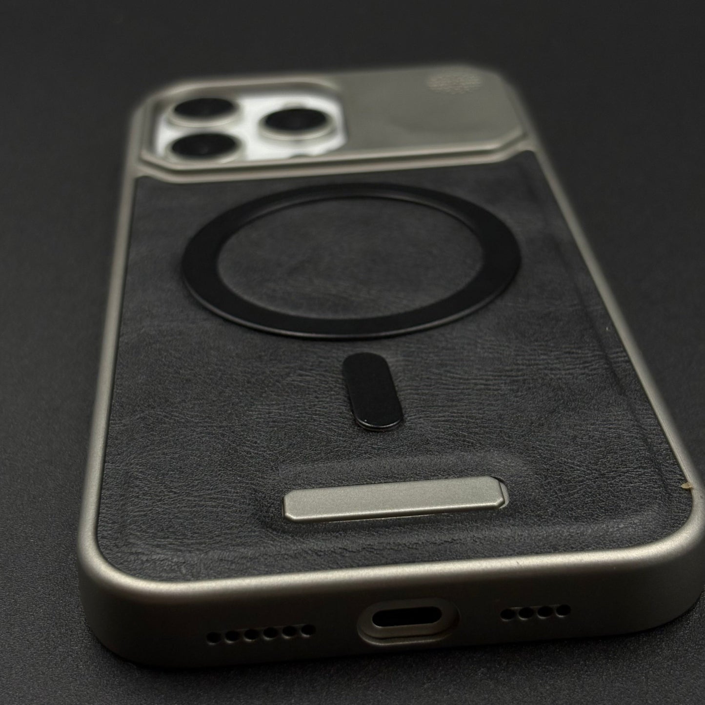 Luxury Leather MagSafe Case for iPhone Series | AeroFlex Hard Borderless Design