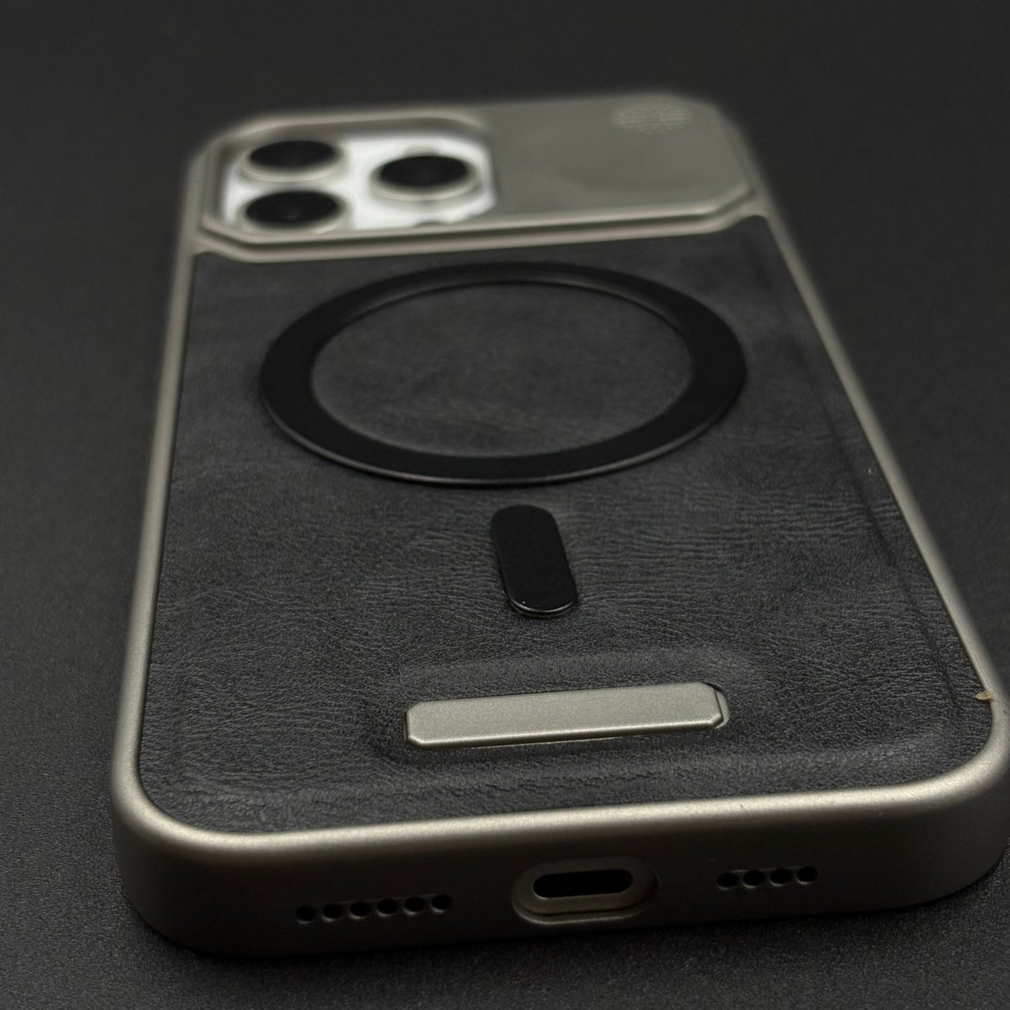 Luxury Leather MagSafe Case for iPhone Series | AeroFlex Hard Borderless Design