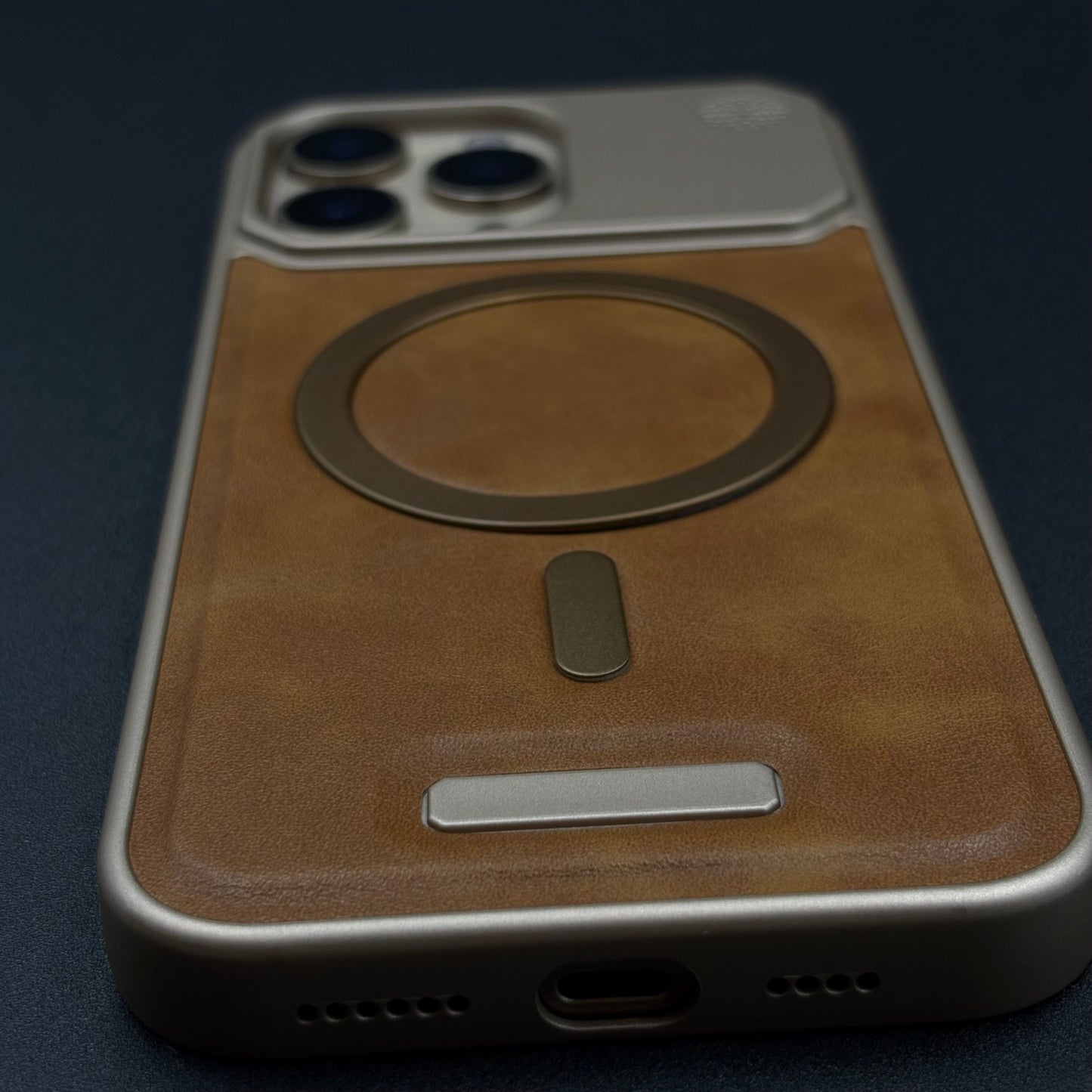 Luxury Leather MagSafe Case for iPhone Series | AeroFlex Hard Borderless Design