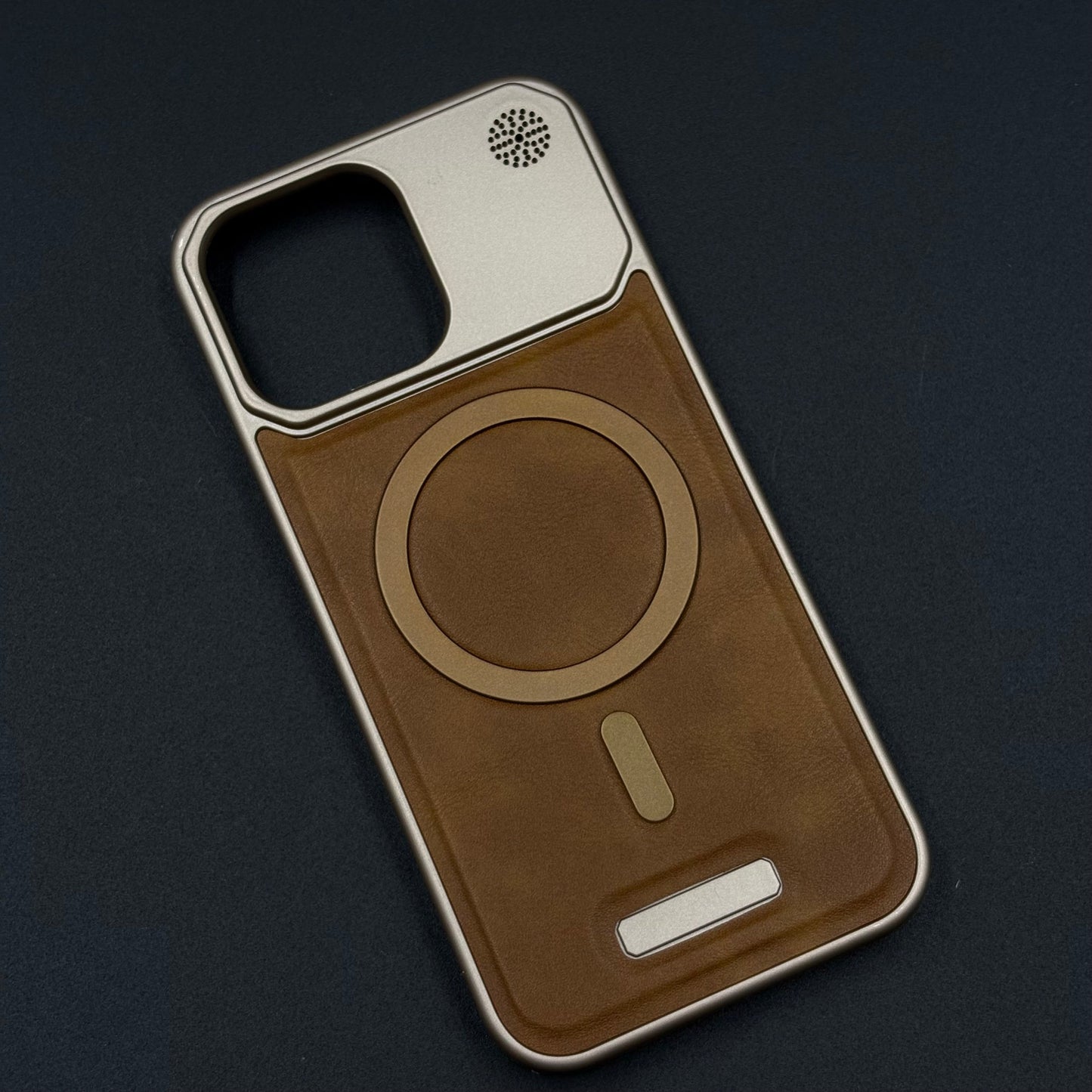 Luxury Leather MagSafe Case for iPhone Series | AeroFlex Hard Borderless Design