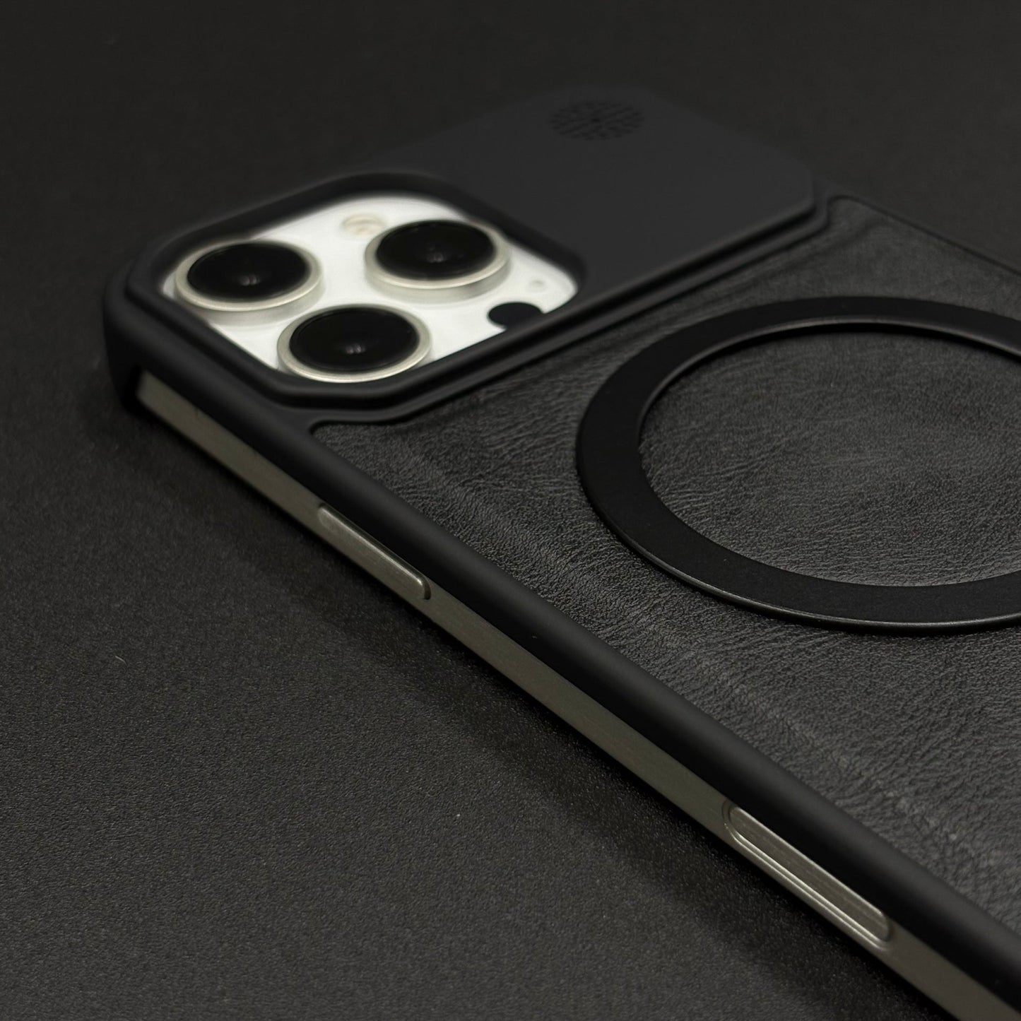 Luxury Leather MagSafe Case for iPhone Series | AeroFlex Hard Borderless Design