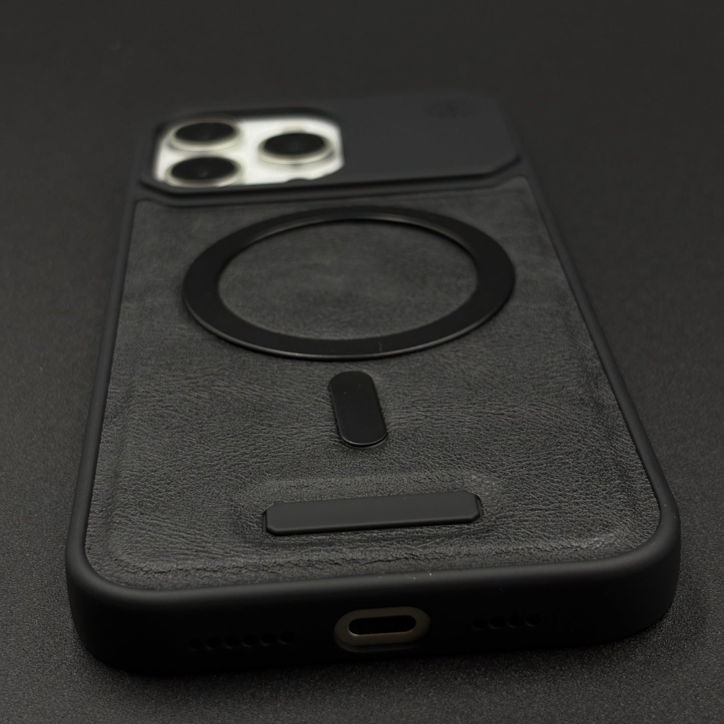 Luxury Leather MagSafe Case for iPhone Series | AeroFlex Hard Borderless Design