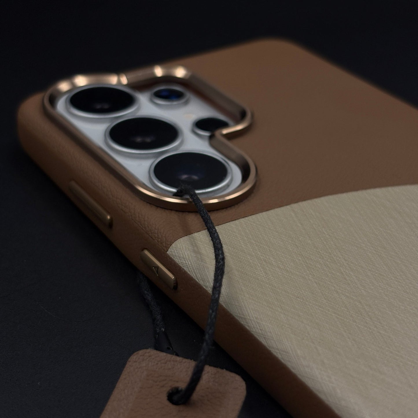 Luxury Dual-Tone Leather Hidden MagSafe Case Cover for Samsung Galaxy S26 Ultra