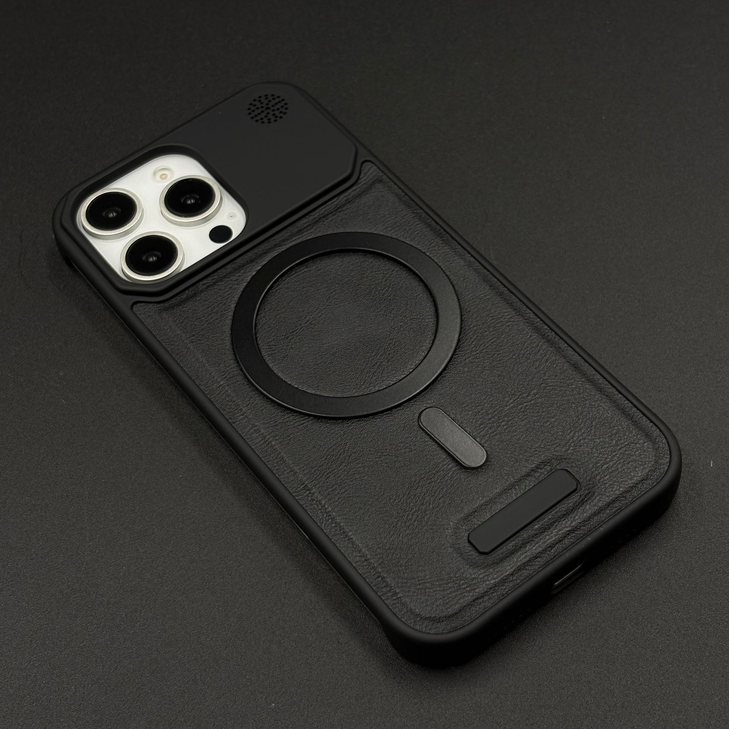 Luxury Leather MagSafe Case for iPhone Series | AeroFlex Hard Borderless Design