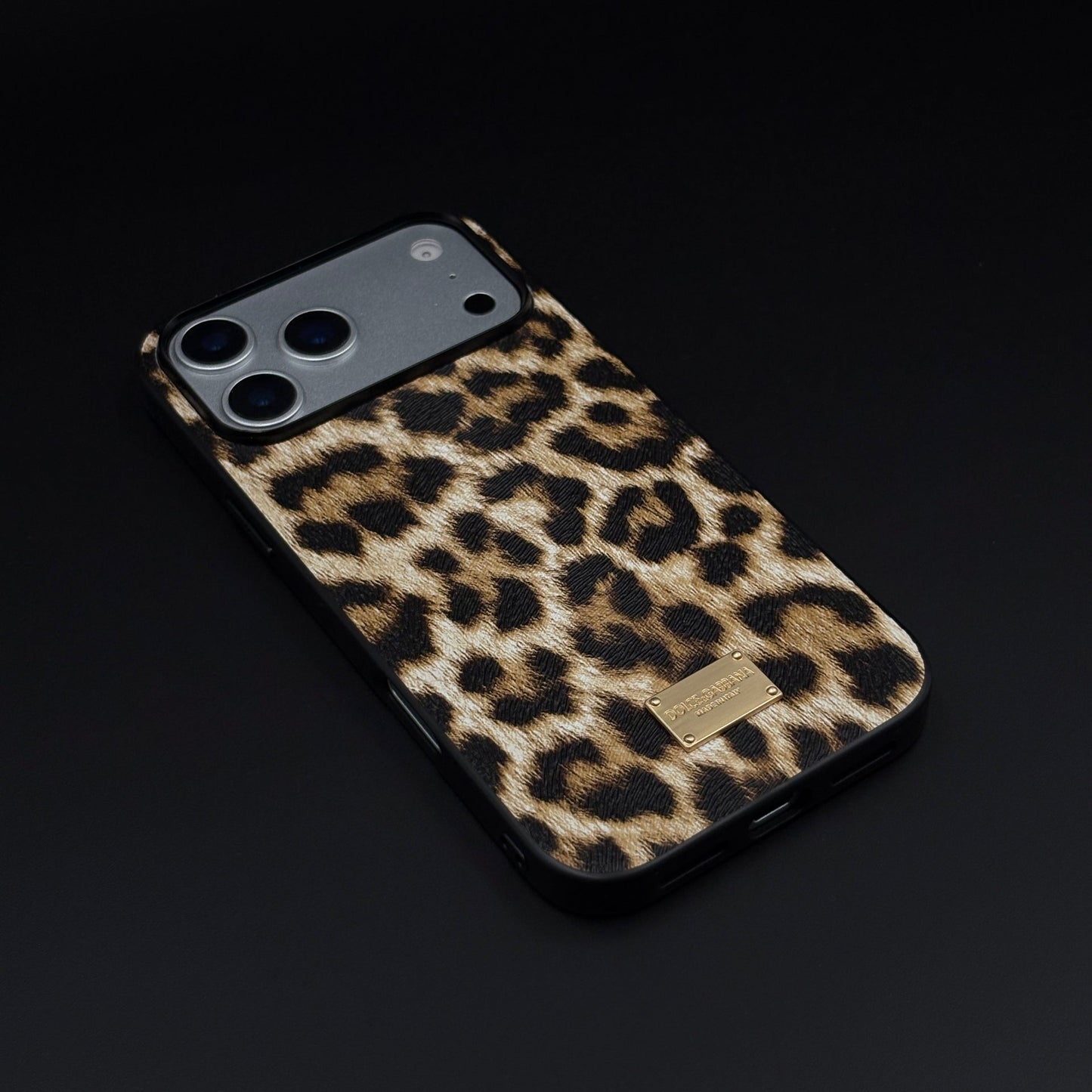 D&G Luxury Leopard Print Case for iPhone 17 Series | Designer Protective Cover