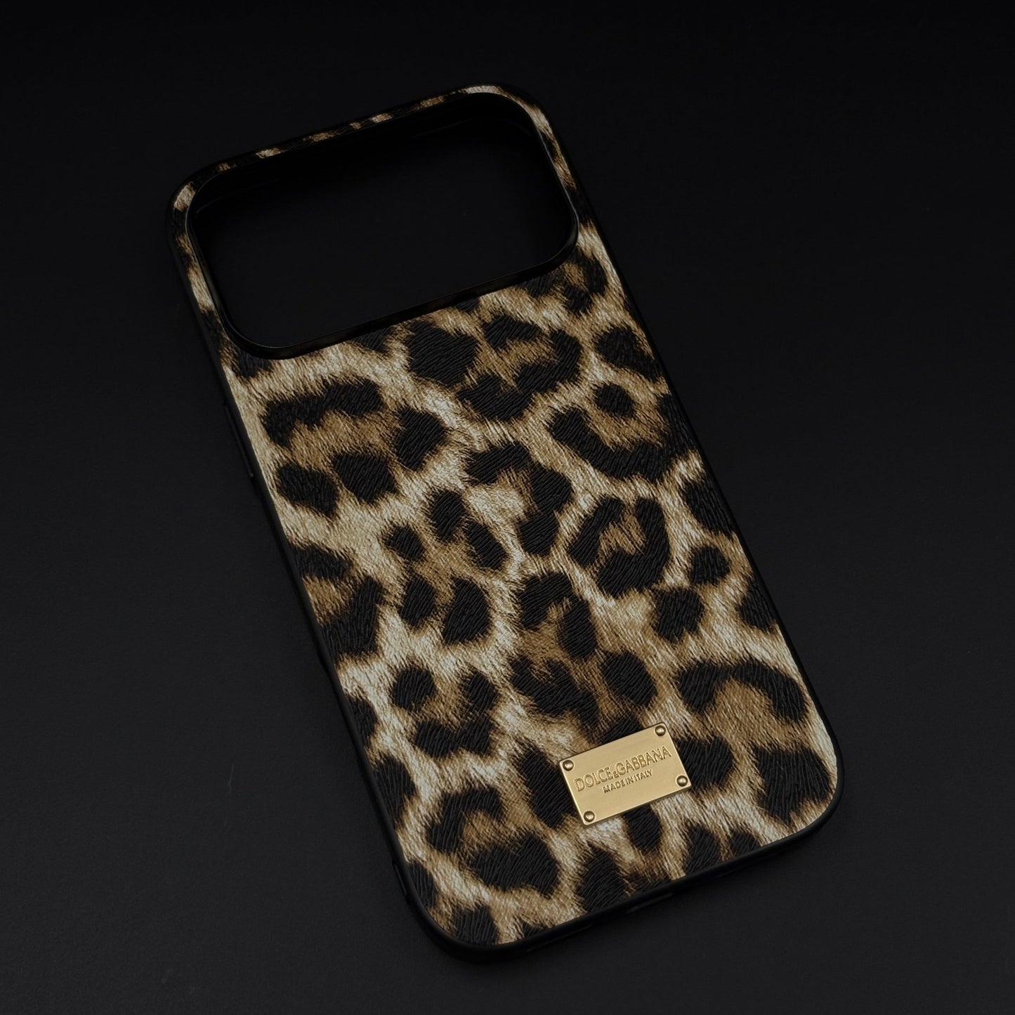 D&G Luxury Leopard Print Case for iPhone 17 Series | Designer Protective Cover