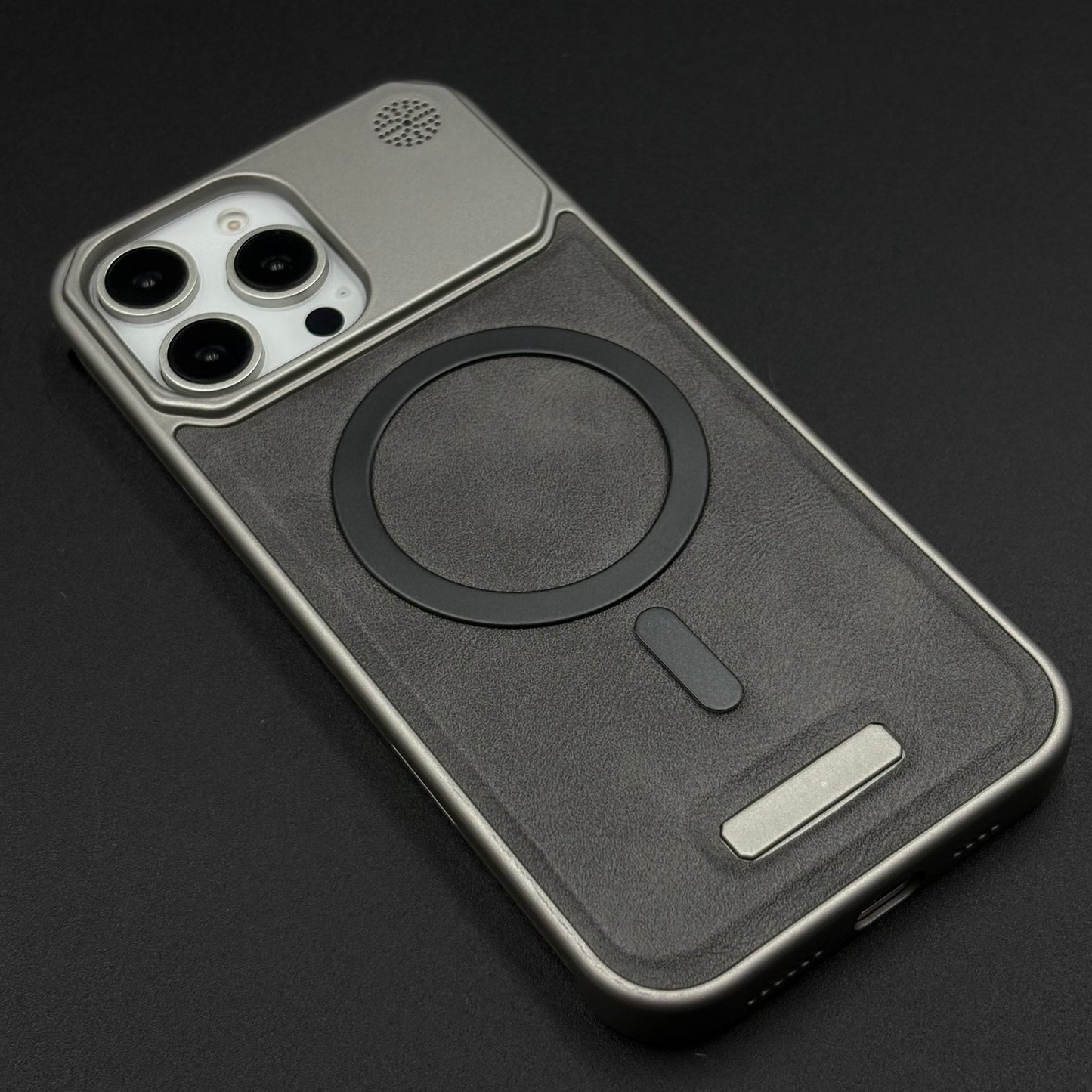Luxury Leather MagSafe Case for iPhone Series | AeroFlex Hard Borderless Design