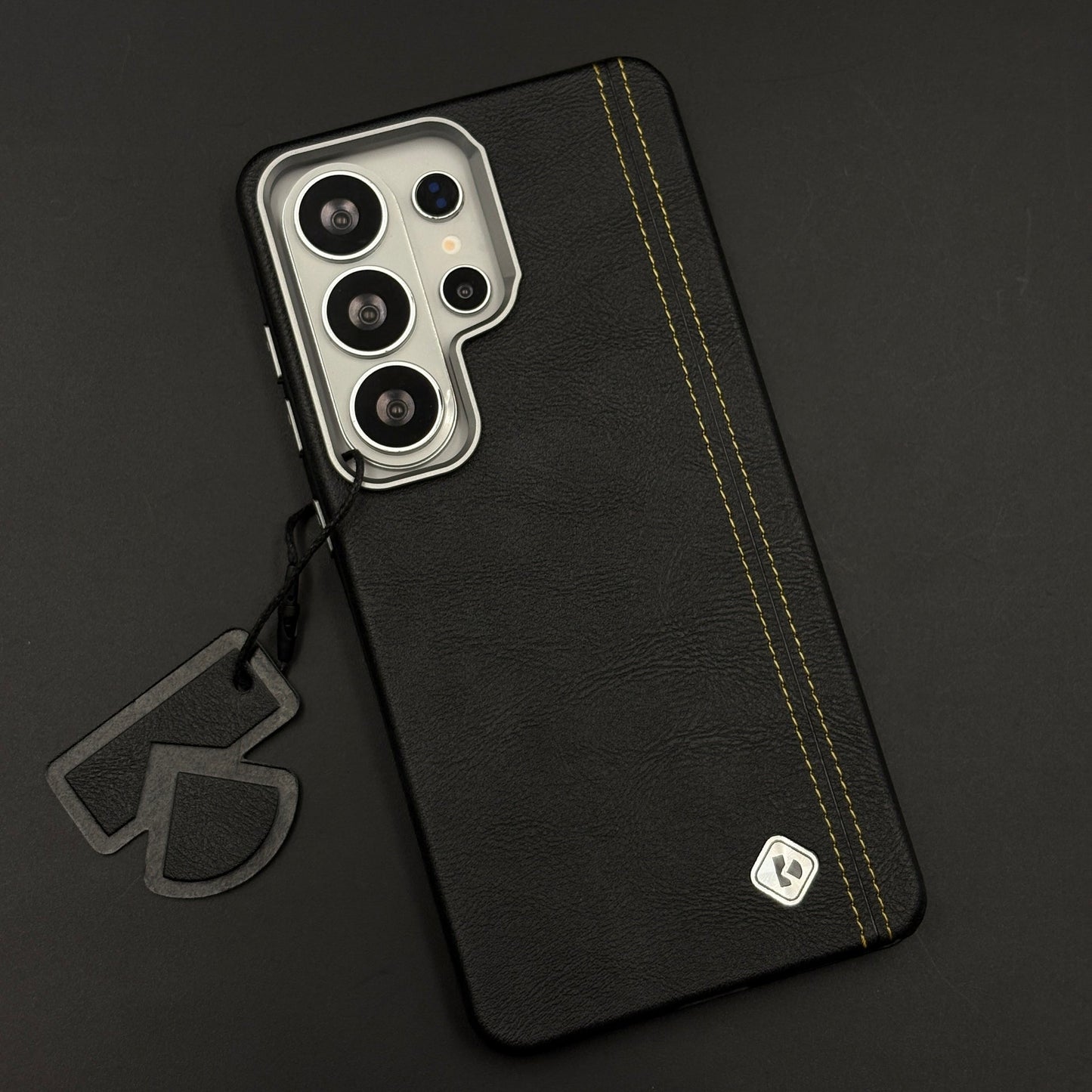 Stitched Leather Hidden MagSafe Case for Samsung Galaxy S26 Ultra