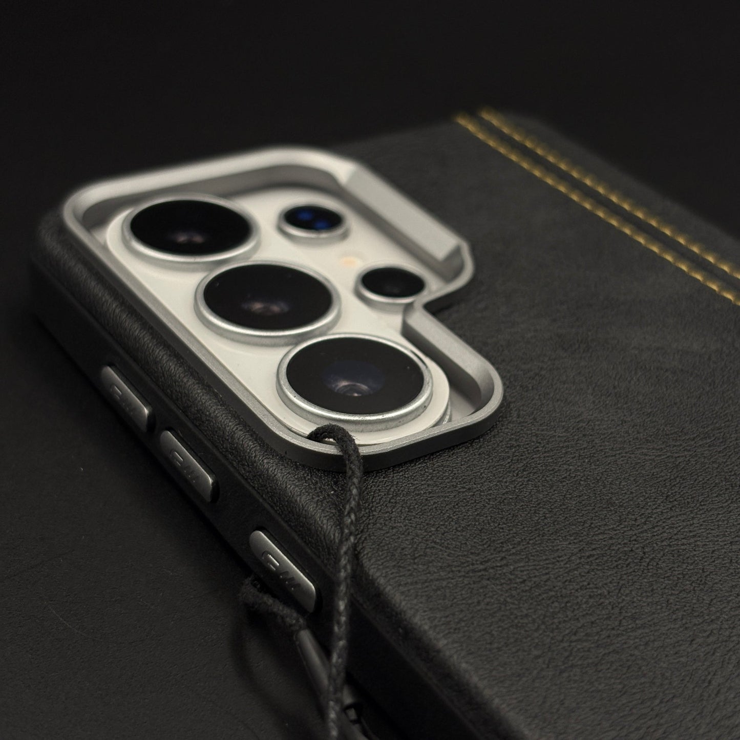 Stitched Leather Hidden MagSafe Case for Samsung Galaxy S26 Ultra