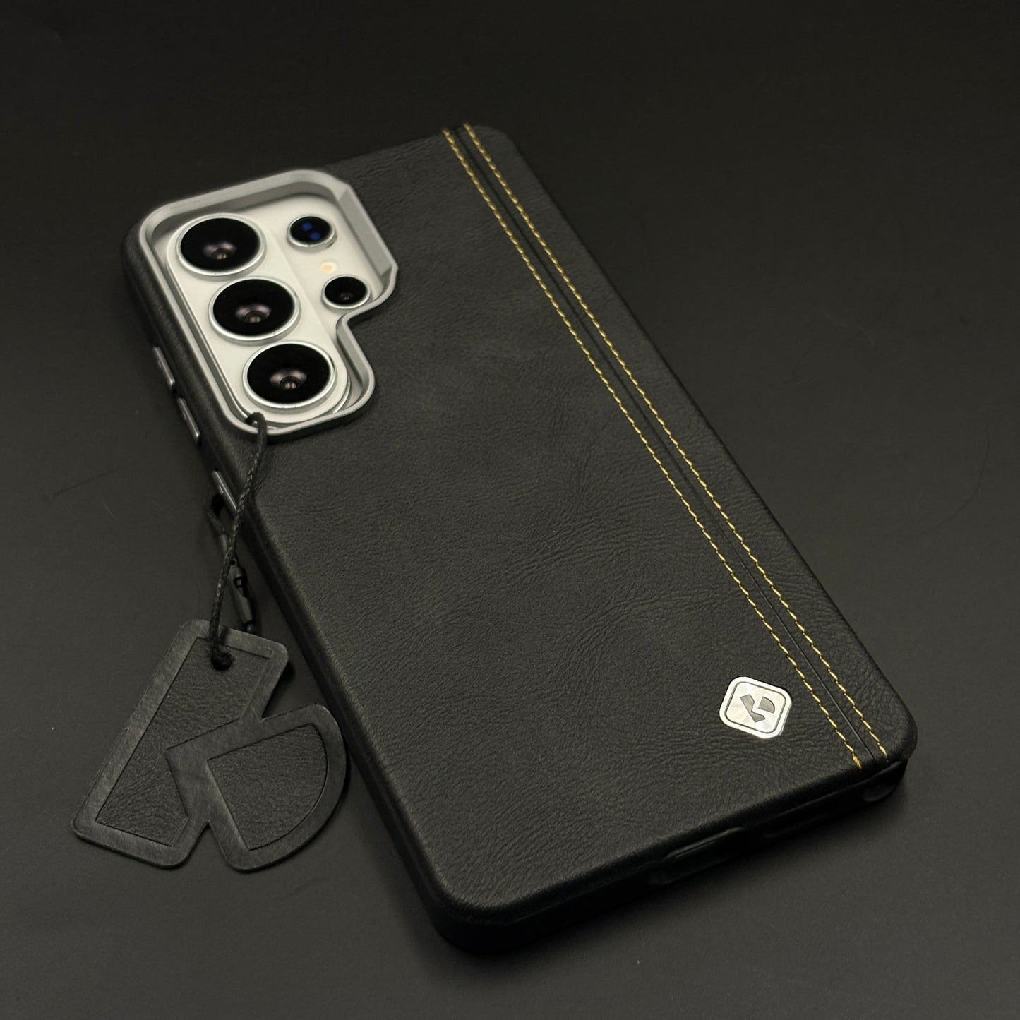 Stitched Leather Hidden MagSafe Case for Samsung Galaxy S26 Ultra