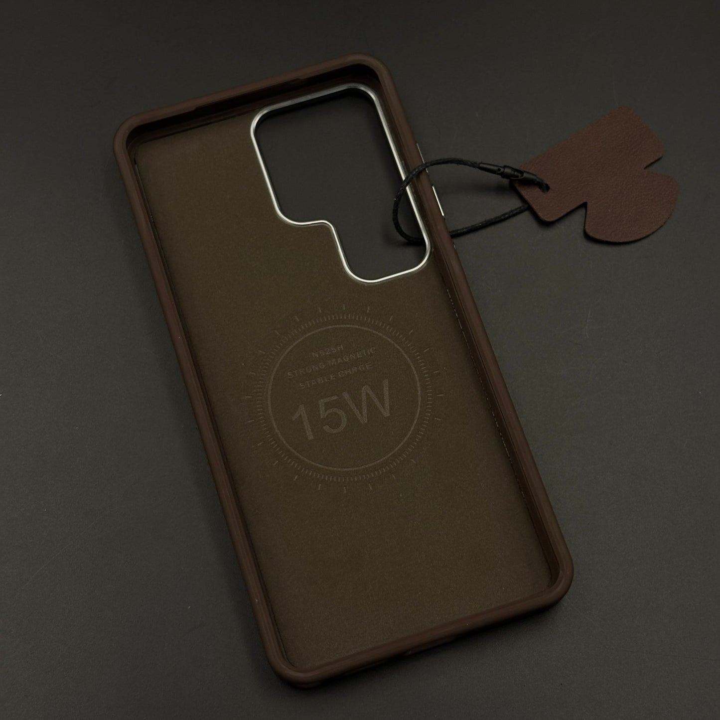 Stitched Leather Hidden MagSafe Case for Samsung Galaxy S26 Ultra