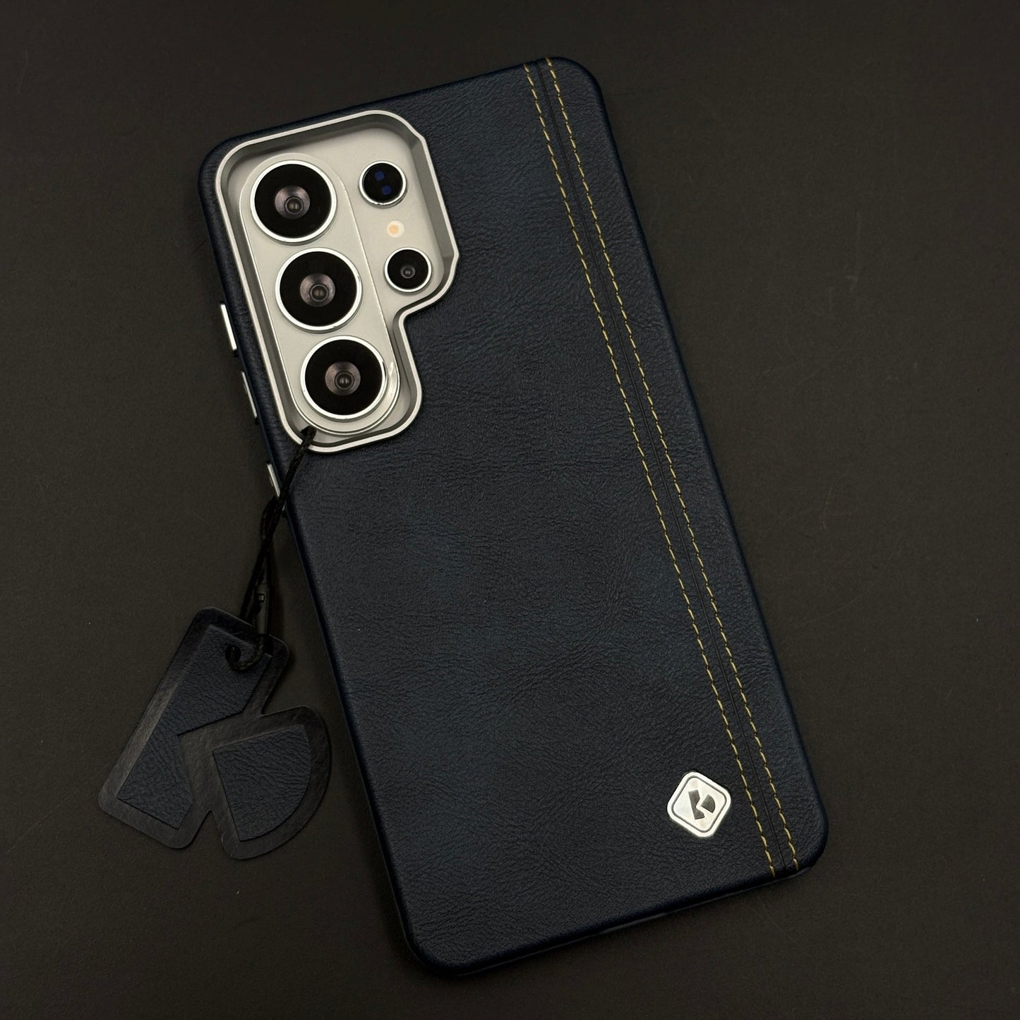Stitched Leather Hidden MagSafe Case for Samsung Galaxy S26 Ultra