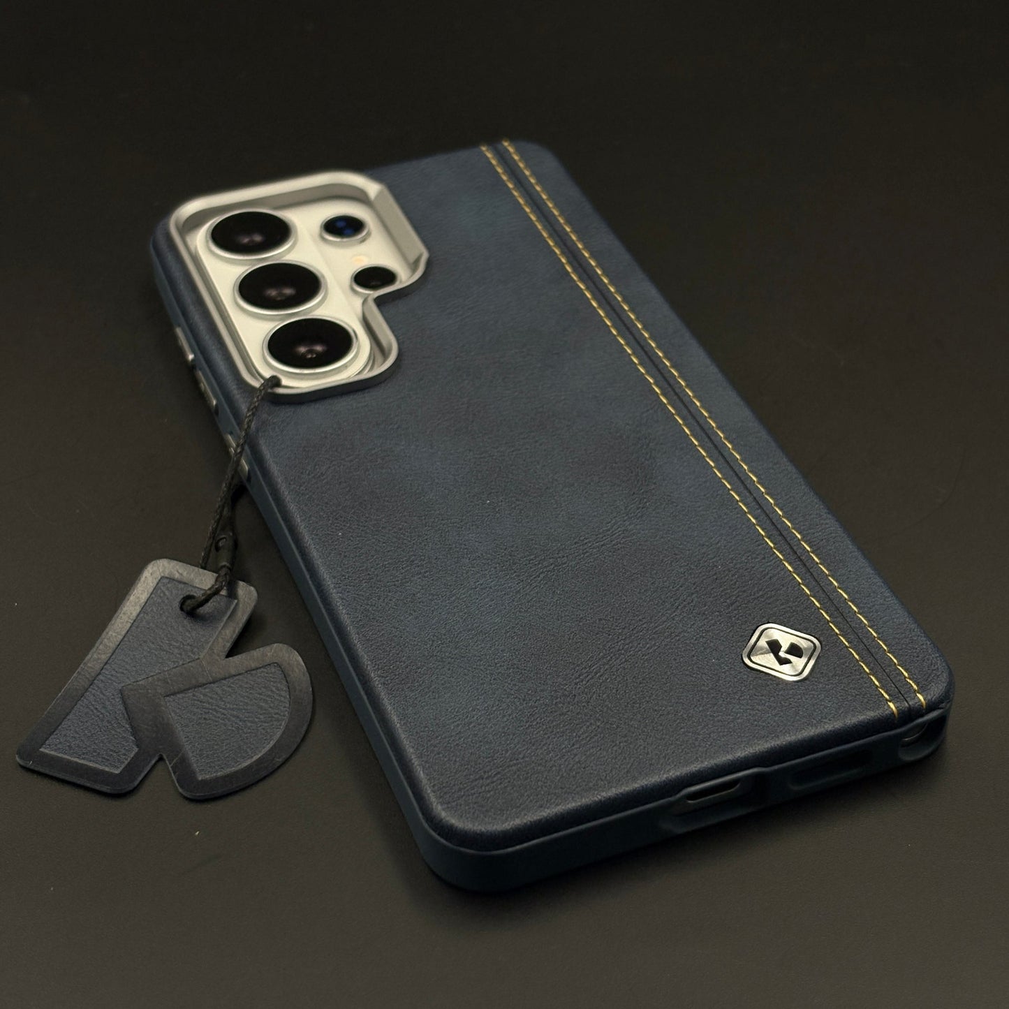 Stitched Leather Hidden MagSafe Case for Samsung Galaxy S26 Ultra