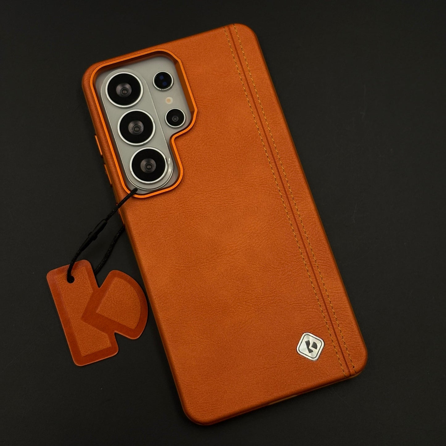 Stitched Leather Hidden MagSafe Case for Samsung Galaxy S26 Ultra