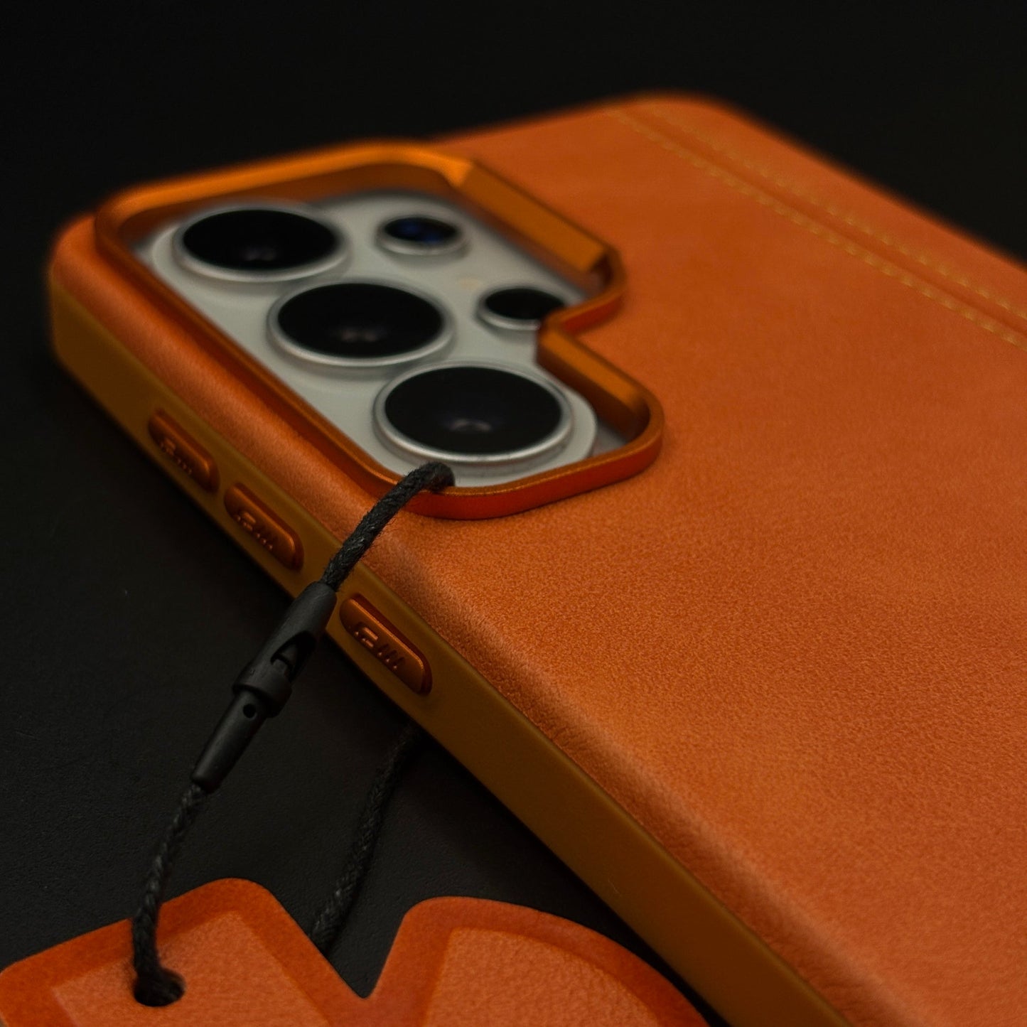Stitched Leather Hidden MagSafe Case for Samsung Galaxy S26 Ultra