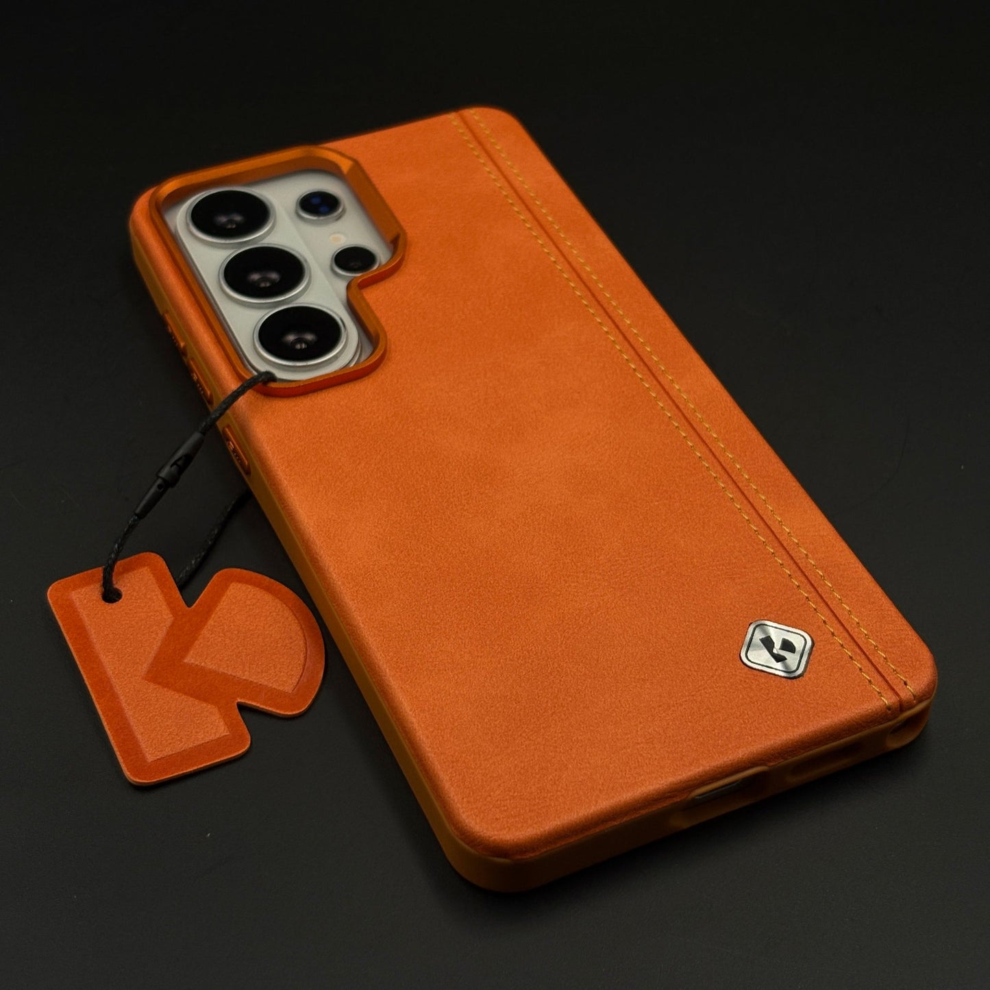 Stitched Leather Hidden MagSafe Case for Samsung Galaxy S26 Ultra