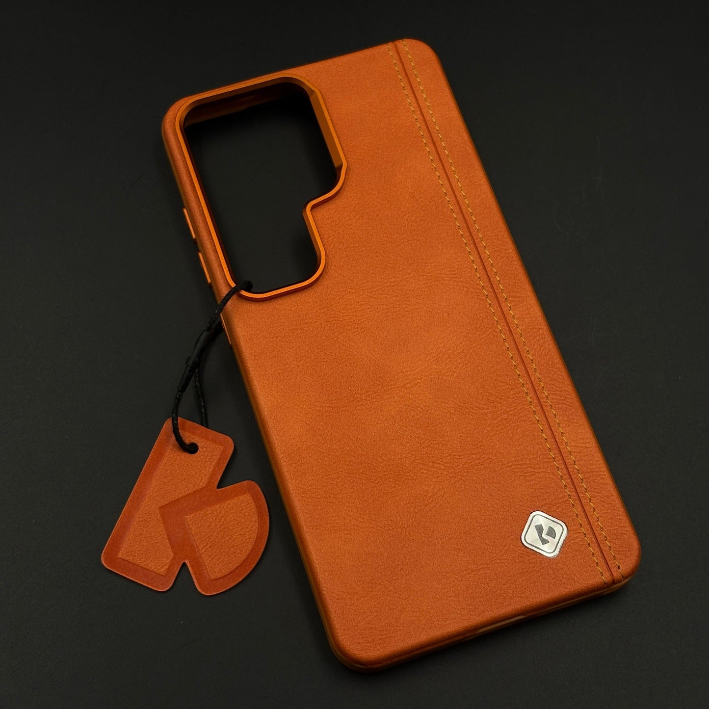 Stitched Leather Hidden MagSafe Case for Samsung Galaxy S26 Ultra