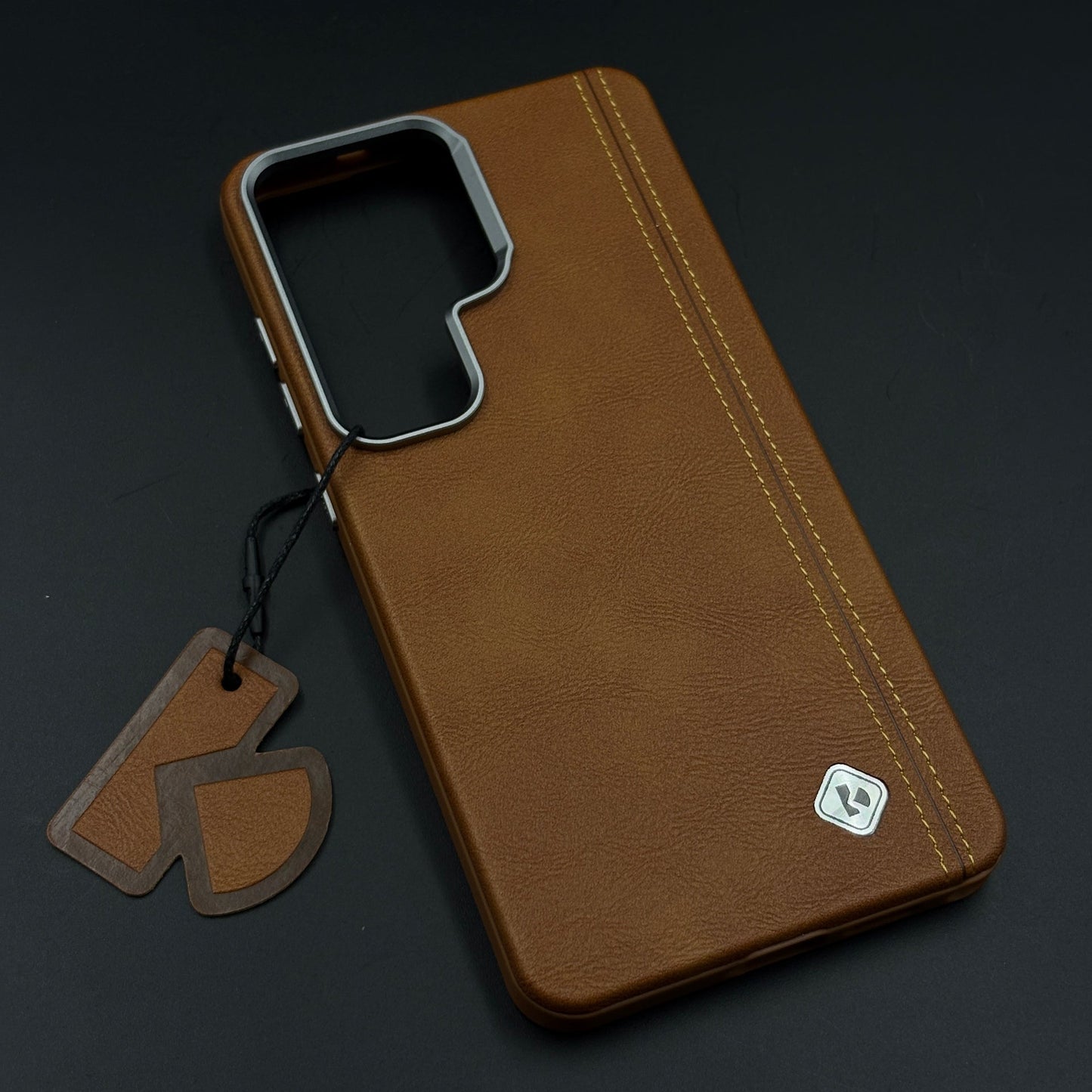 Stitched Leather Hidden MagSafe Case for Samsung Galaxy S26 Ultra