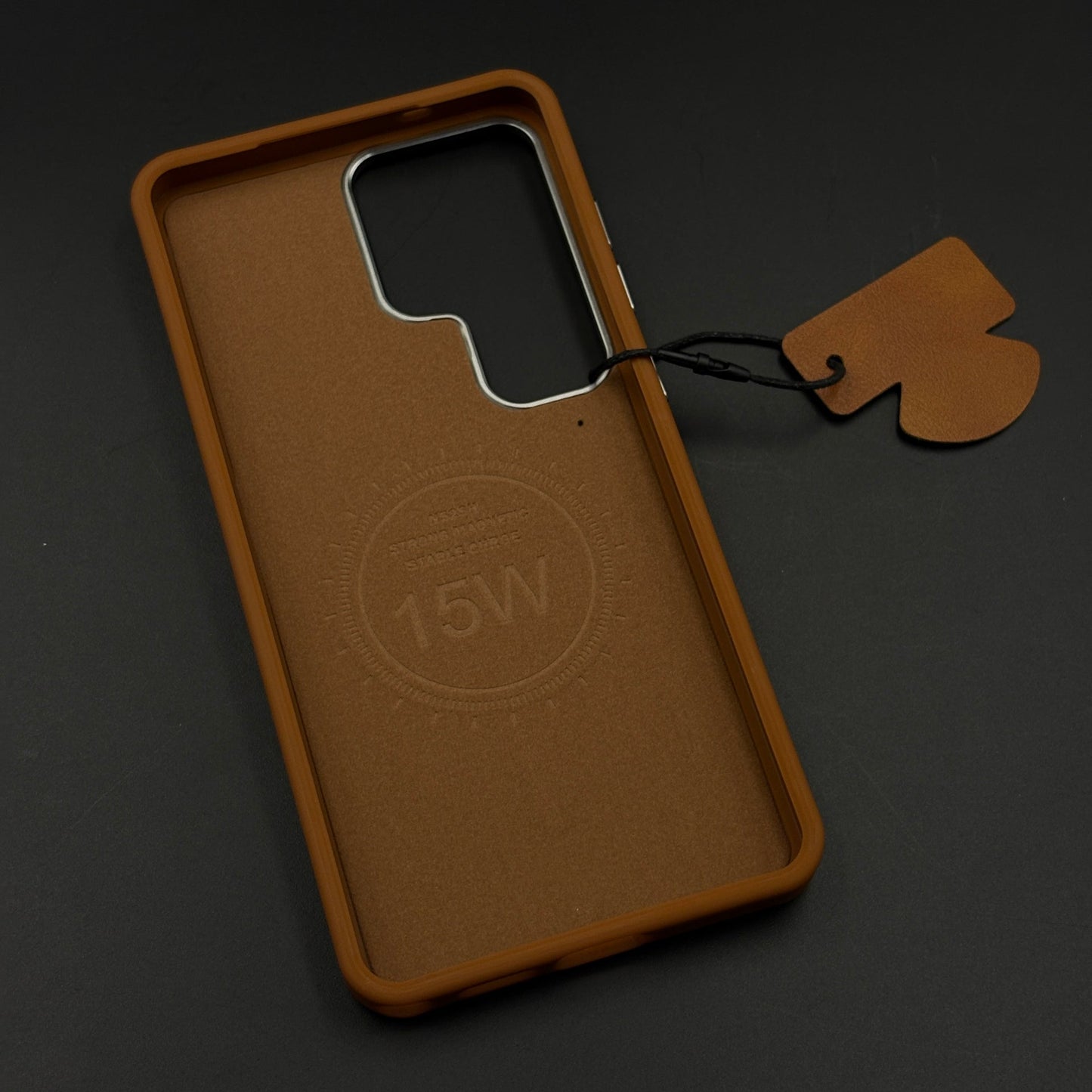 Stitched Leather Hidden MagSafe Case for Samsung Galaxy S26 Ultra
