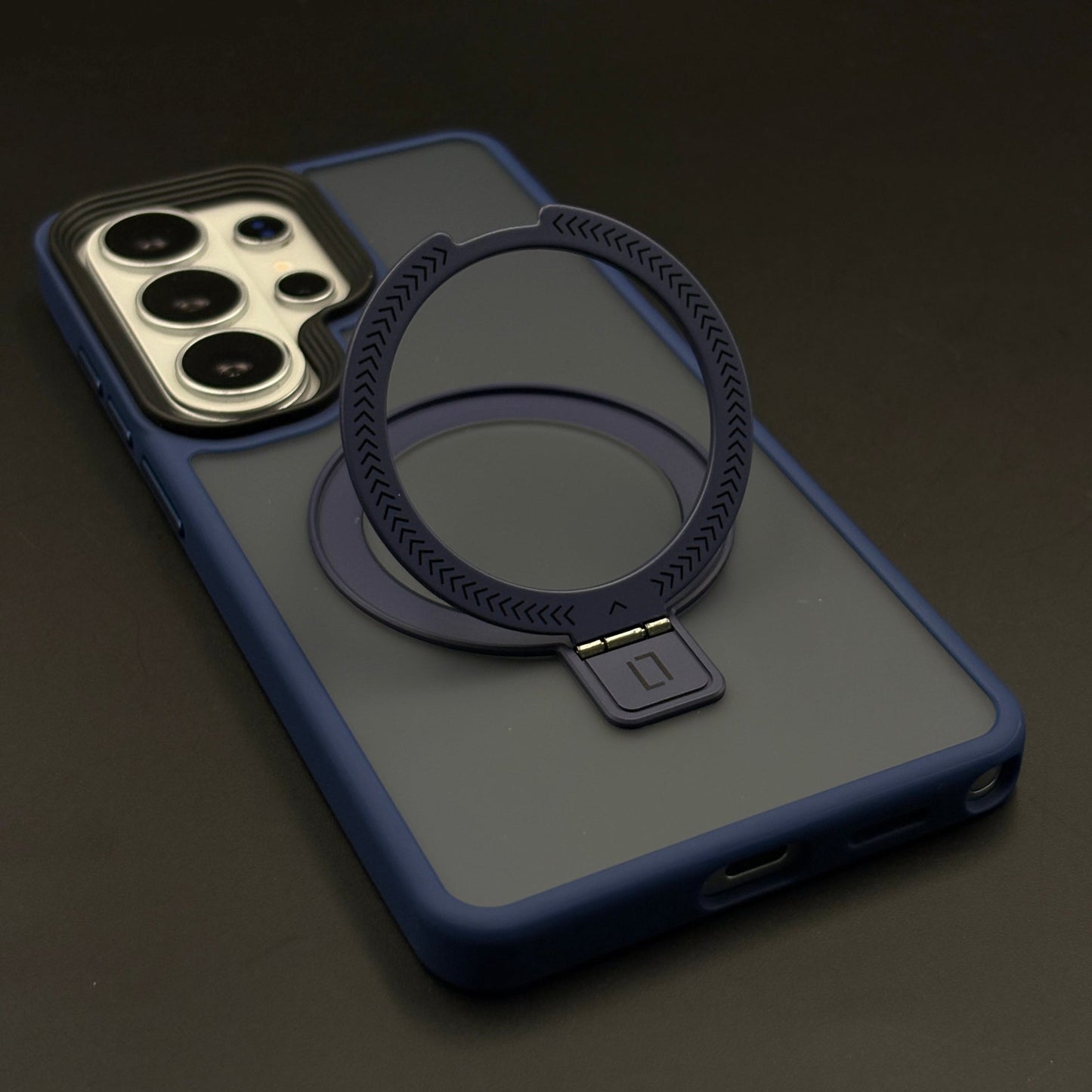 Smoky Matte Metal Stand MagSafe Case Cover for Samsung Galaxy S26 Ultra