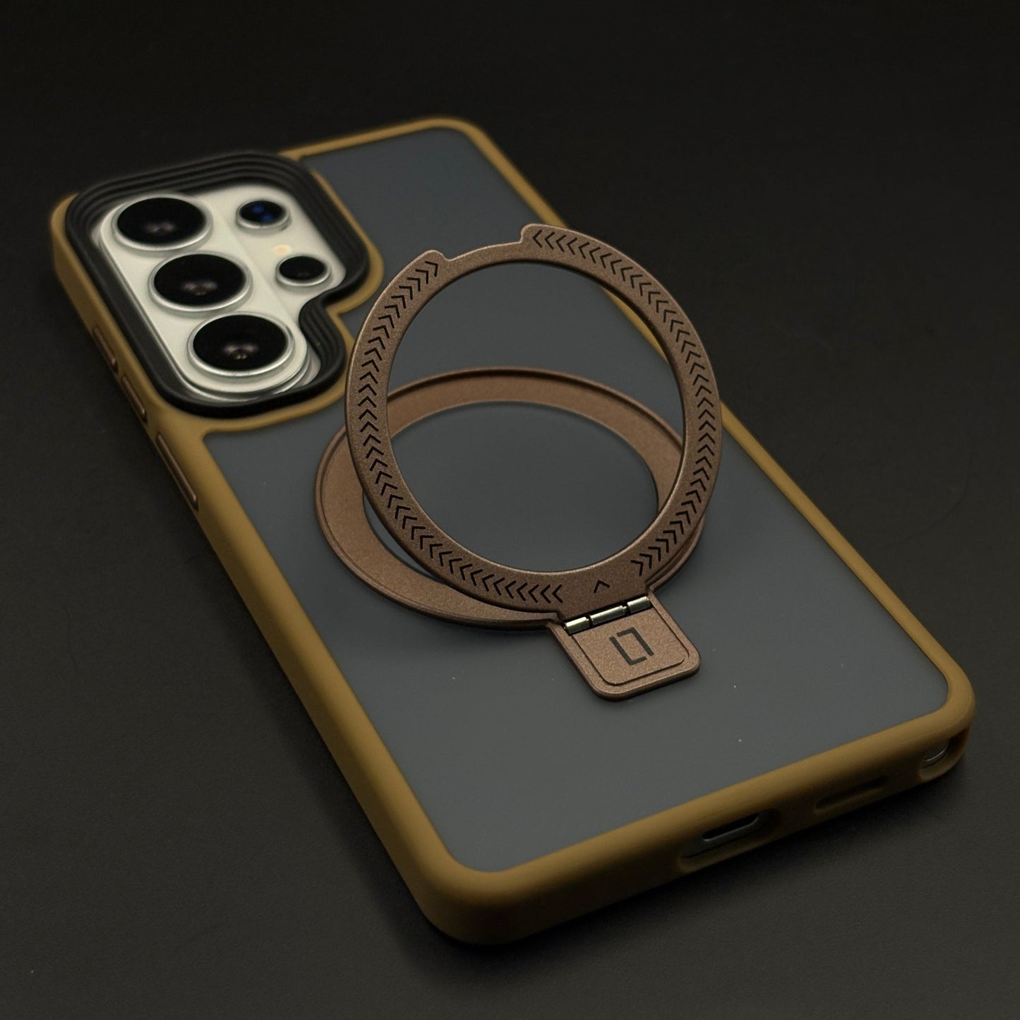 Smoky Matte Metal Stand MagSafe Case Cover for Samsung Galaxy S26 Ultra